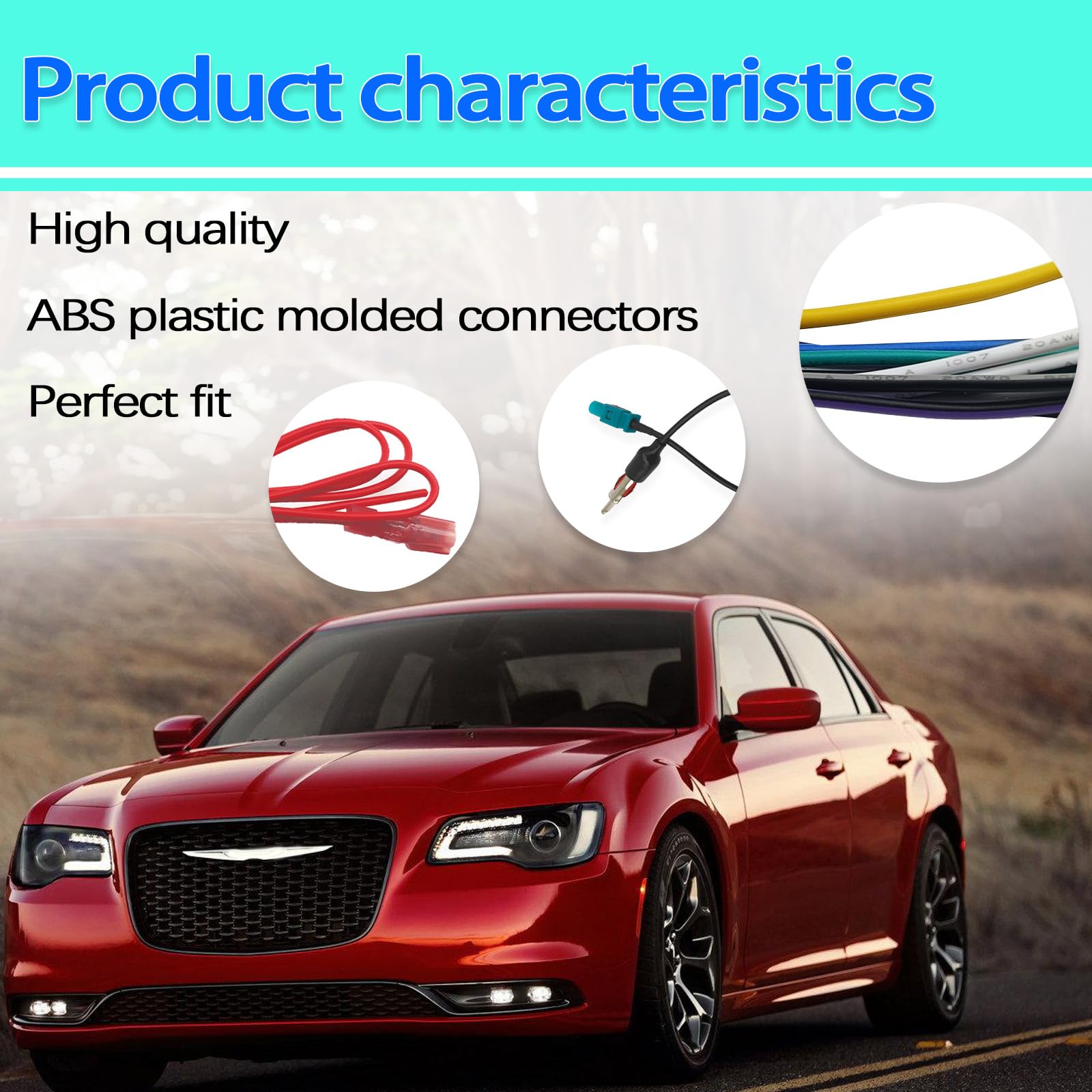 Radio Wire Harness, Car Radio Stereo Wiring Harness, Radio Wiring Harness With Antenna Adapter Connector For Car Stereo 2006 201