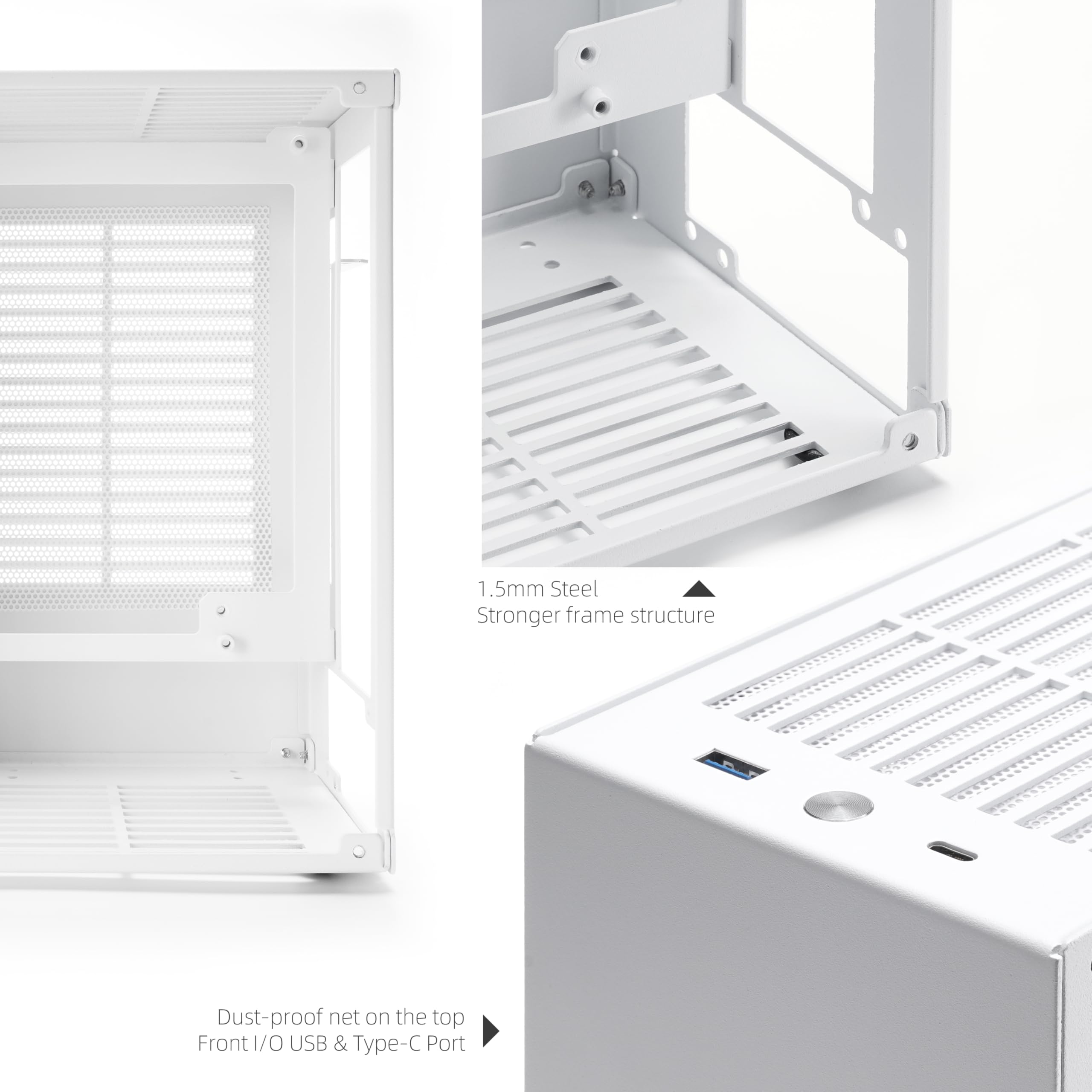 Sgpc Itx Mini Case   K39 (Steel) / Includes Two Handles/Comes With 2 Standard Ventilated Side Panels And 1 Extra Acrylic Ventila