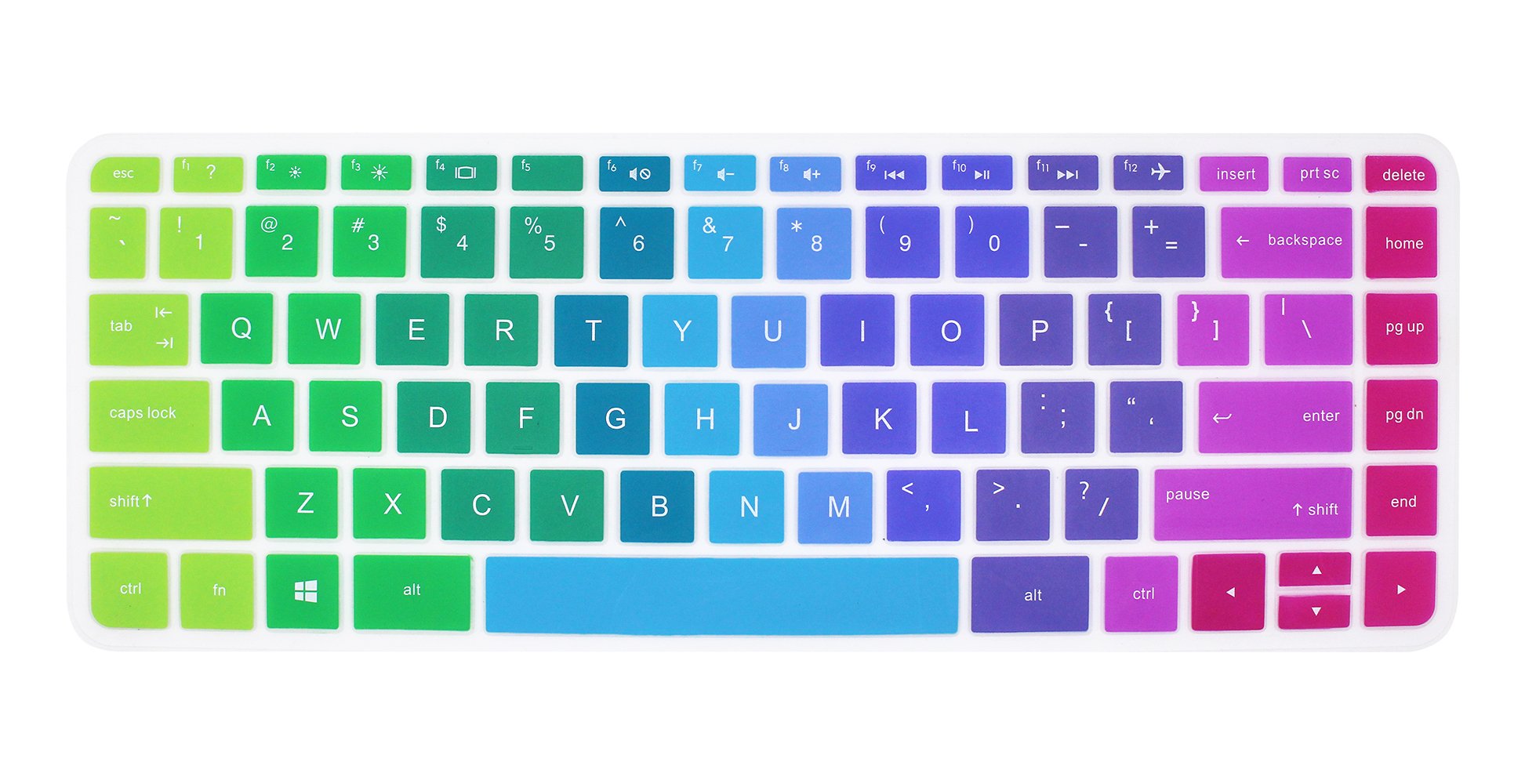 Silicone Keyboard Cover Skin Compatible For 14 Inch Hp Pavilion 14 Ab 14 Ac 14 Ad 14 An, Hp Stream 14 Ax, Hp Envy 14 J0 Series,