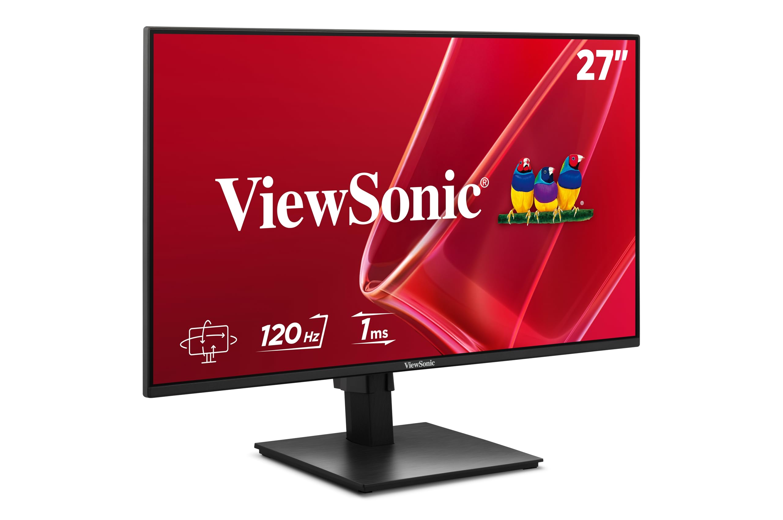 ViewSonic VA2748-MHJ 27 Inch 1080p Monitor, IPS Display with 120Hz for Smooth Home and Office Viewing, Eye Care Technology, Adva