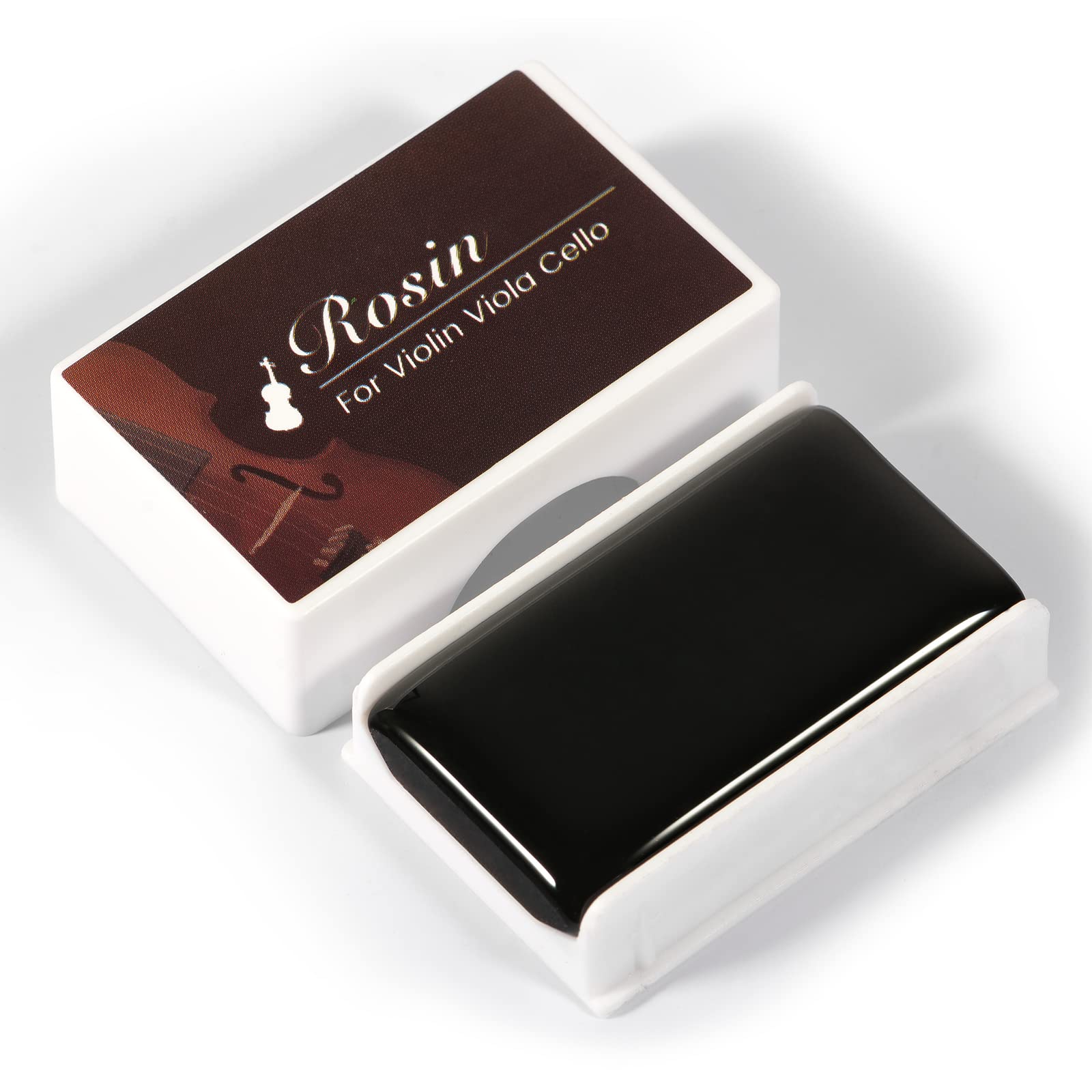 Rosin, Violin Rosin [6 Pack] Cello Viola Rosin For Violin Bow, Dark Low Dust Resin, Violin Accessories By Dulphee