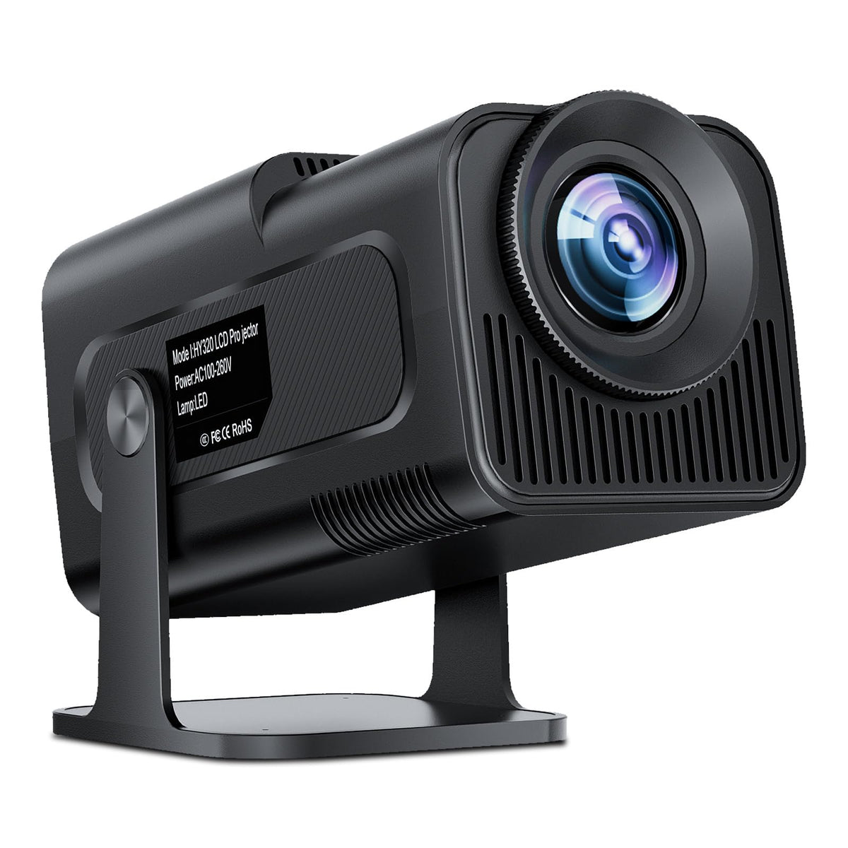 Smart 4K Projector Wifi Bluetooth   Salange Hy320Pro 1080P Native Mini Projector, 15000 Lumen, Android 11.0 Os, 270 Adjustable S