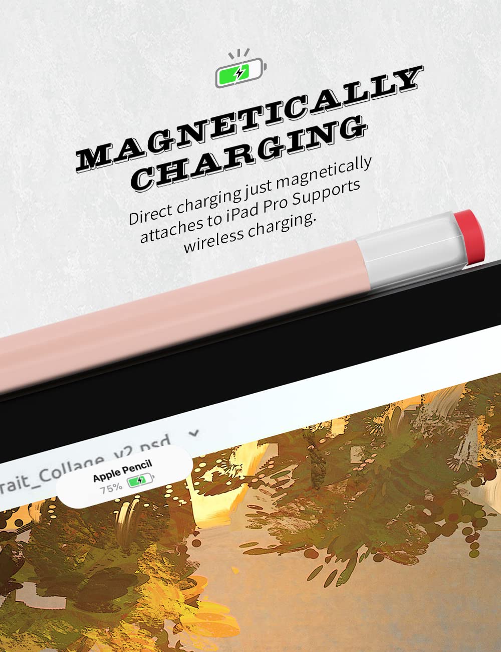 2 Pack Silicone Pencil Case Compatible With Apple Pencil 2Nd Generation Only,Case Cover Sleeve Accessories Protective Skin Holde