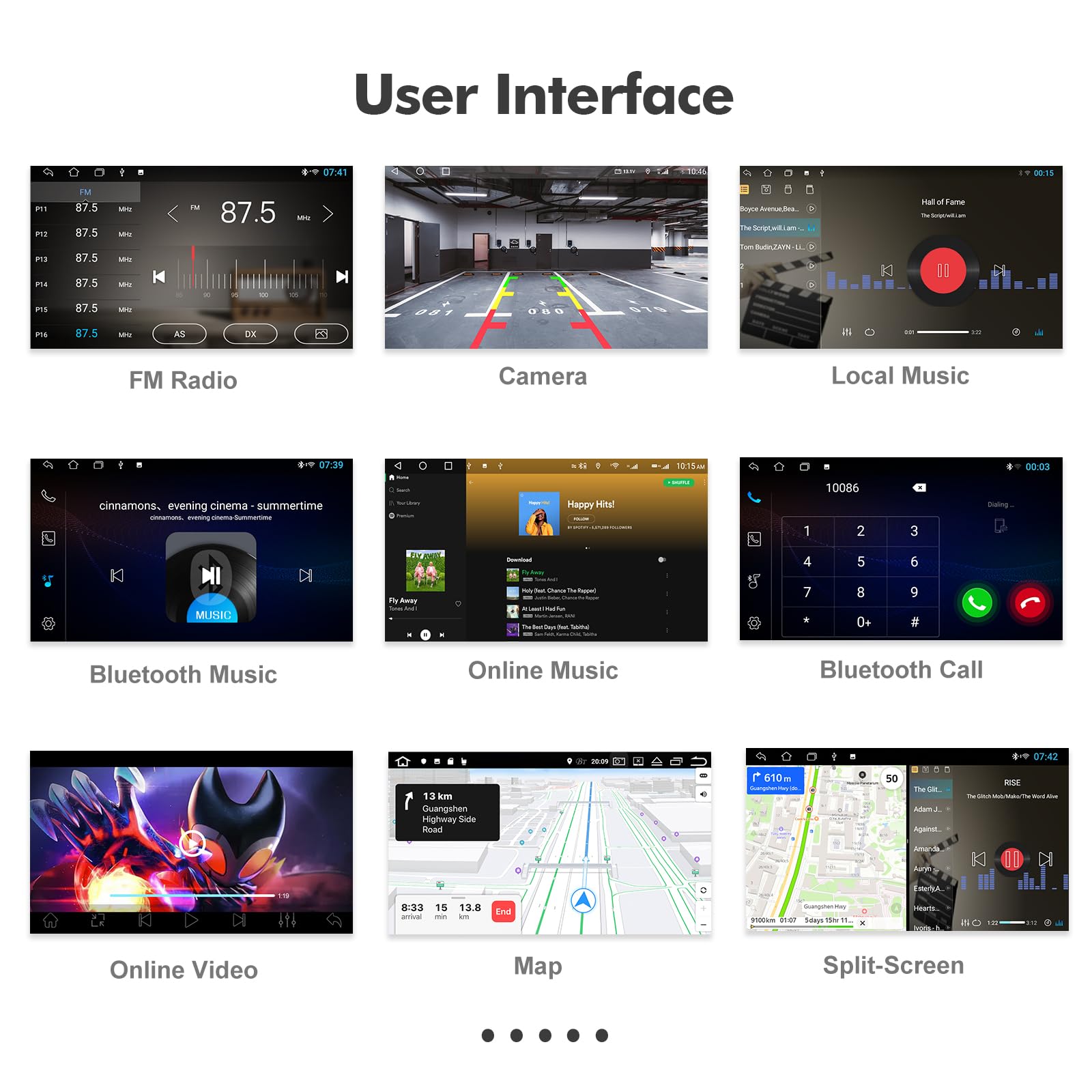 Aumume 10.1 Inches Android 10 Double Din Car Stereo For Toyota Tundra 2007 2013 & Sequoia 2008 2018 Ips Touchscreen Screen Car R