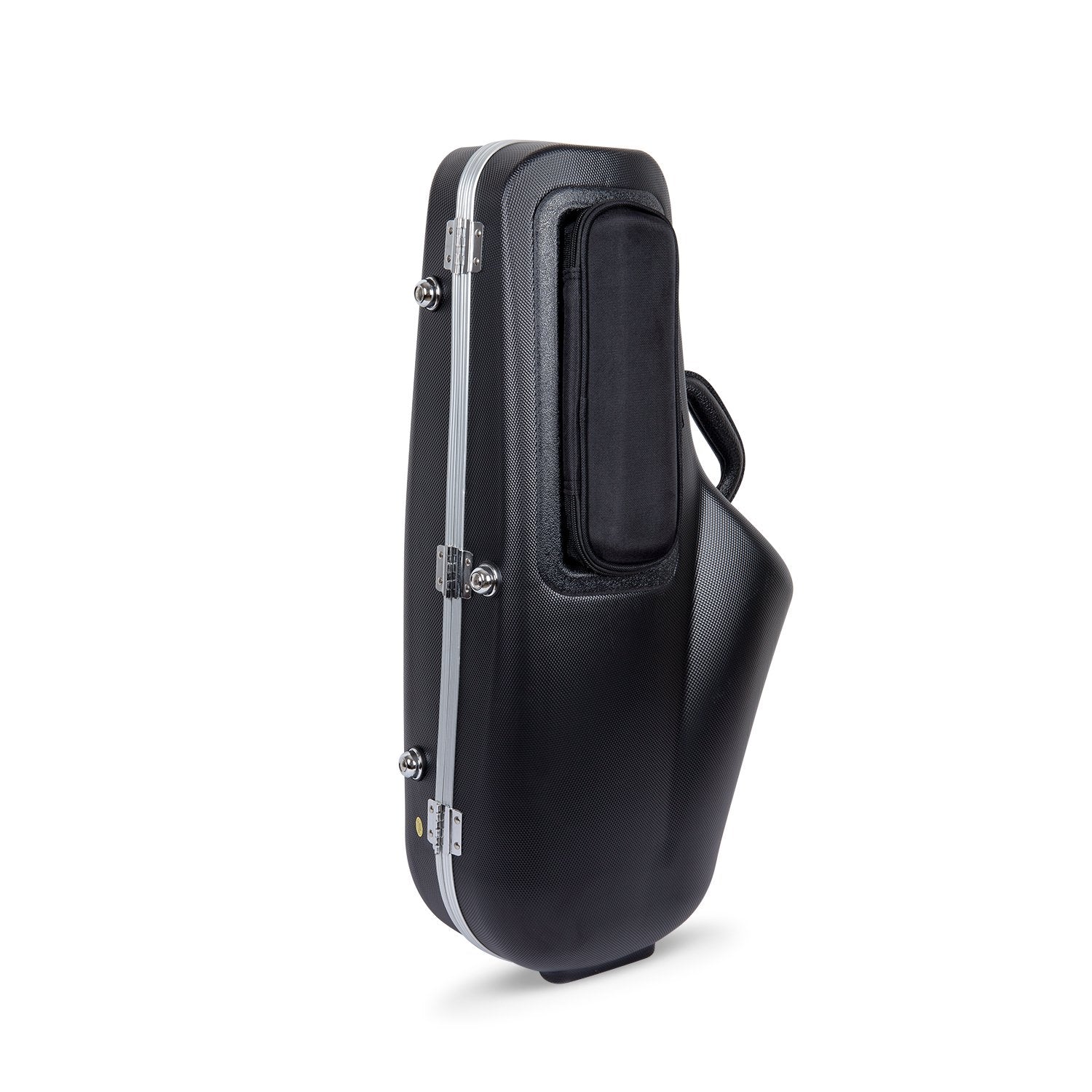 Crossrock Alto Saxophone Case, with Removable Shoulder Strap, Accessories Pocket, Locking Latch -Black (CRA860ASBK)