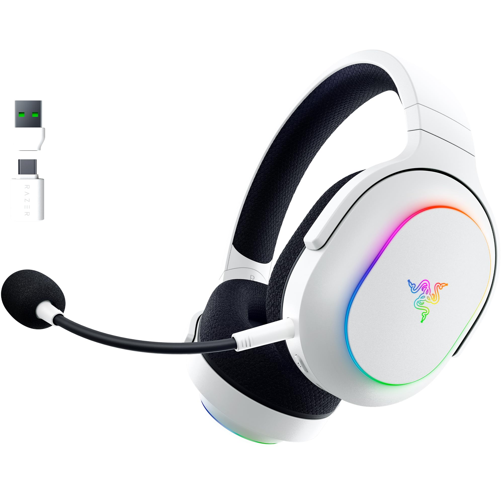Razer Barracuda X Chroma  Wireless MultiPlatform Gaming And Mobile Headset  White Edition Rz0405220200R3M1 (Bis R41190896)