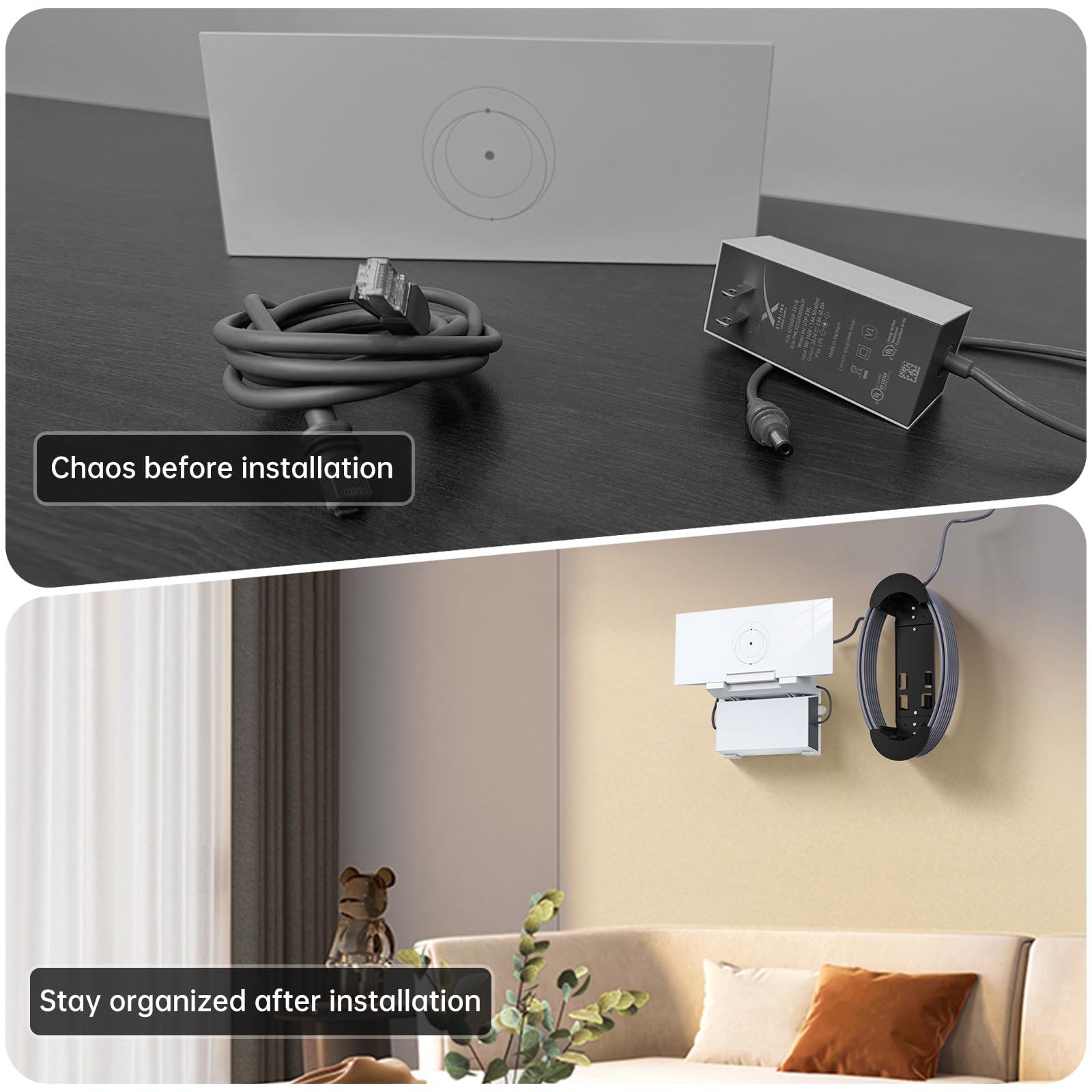 Xlttywl Starlink Gen 3 Mount, All In One Starlink Standard V3 Mesh Router And Starlink Gen 3 Power Supply Mounting Kit For Starl