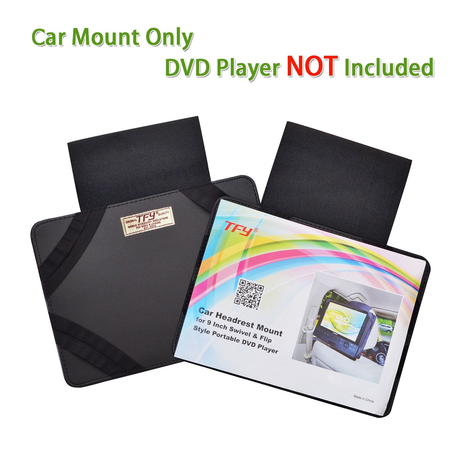 Tfy Car Headrest Mount For Portable Dvd Player, Also Fit Swivel & Flip Style Portable Dvd Players With 9 To 9.5 Inch Lcd Screens