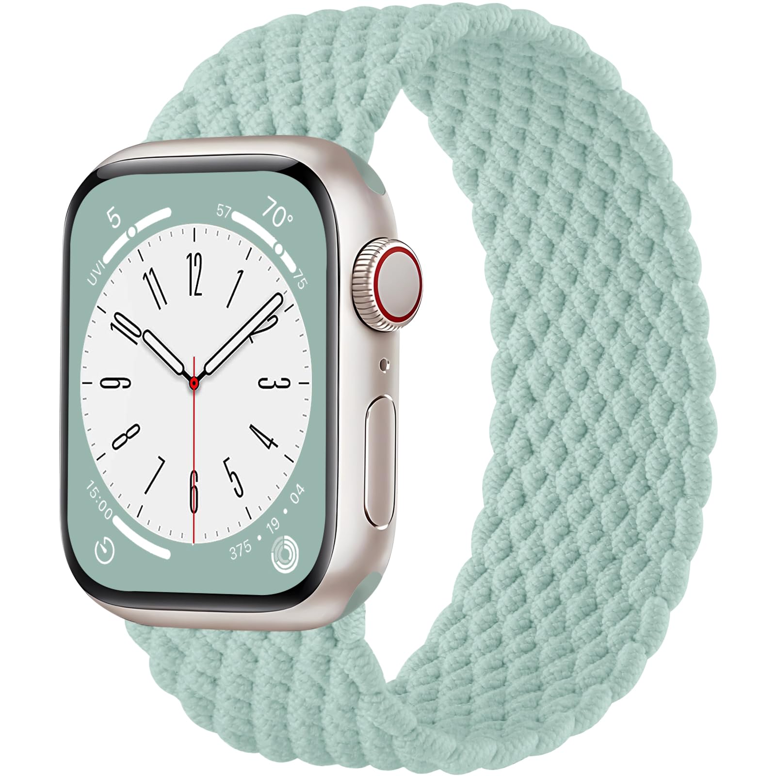 Zedoli Braided Solo Loop Compatible With Apple Watch Ultra/Ultra 2 Band 44Mm 45Mm 46Mm 42Mm 49Mm Men, Stretchy Nylon Solace Band