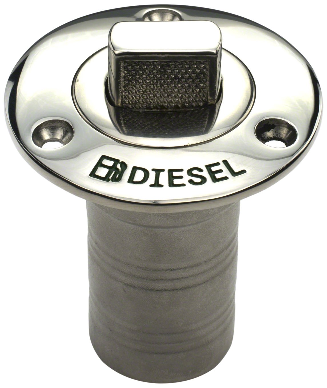 Whitecap Industries 6994Cblue 316 Stainless Steel Push-Up Deck Fill For Diesel, 1-1/2    Hose,WBECCB00144AM2C