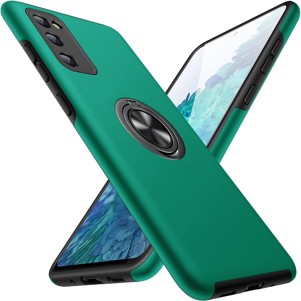Jame For Samsung Galaxy S20 Fe Case,Samsung S20 Fe 5G Case With Rotating Kickstand,Heavy Duty Shockproof Soft Tpu And Slim Case