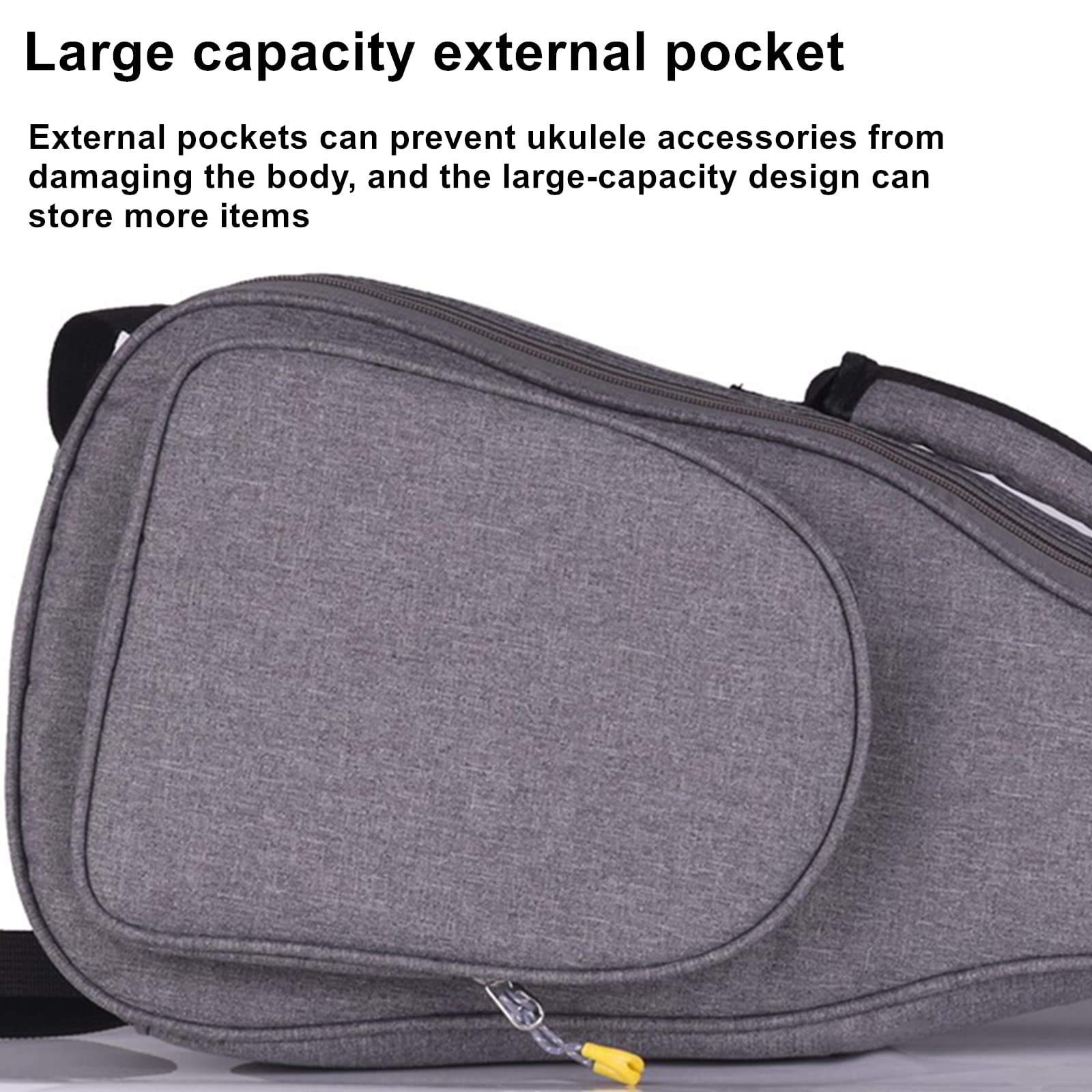 Miwayer Ukulele Case 15Mm Heavy Sponge Padding Waterproof Dustproof Shockproof Ukulele Bag For Concert Soprano Tenor Ukulele