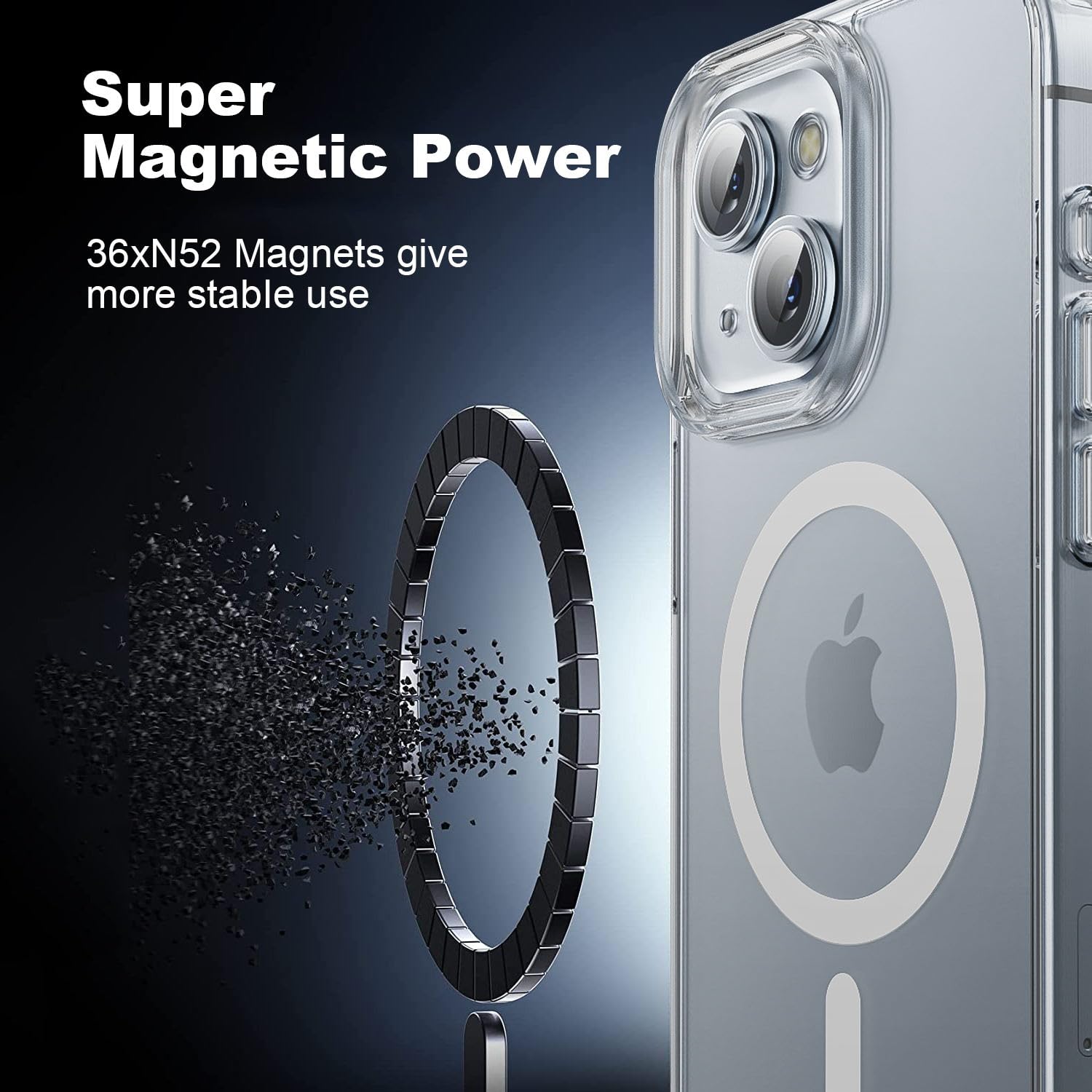 Gyizho Fits Iphone 14 Plus&Iphone 15 Plus Case [Compatible With Magsafe] [10Ft Drop Resistant] Slim Protective Cover, Non Yellow