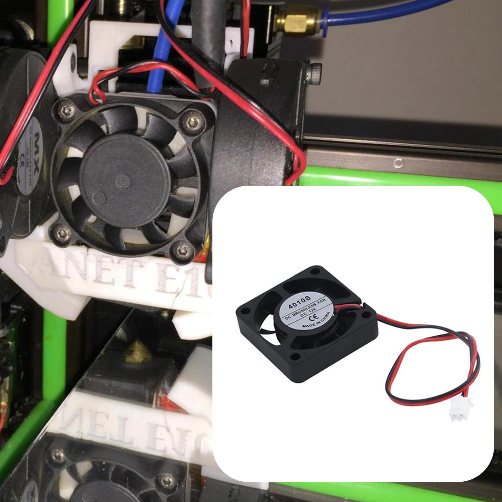 Antrader 12V Brushless Dc Cooling Fan For Diy 3D Printer Extruder Humidifier Pack Of 6