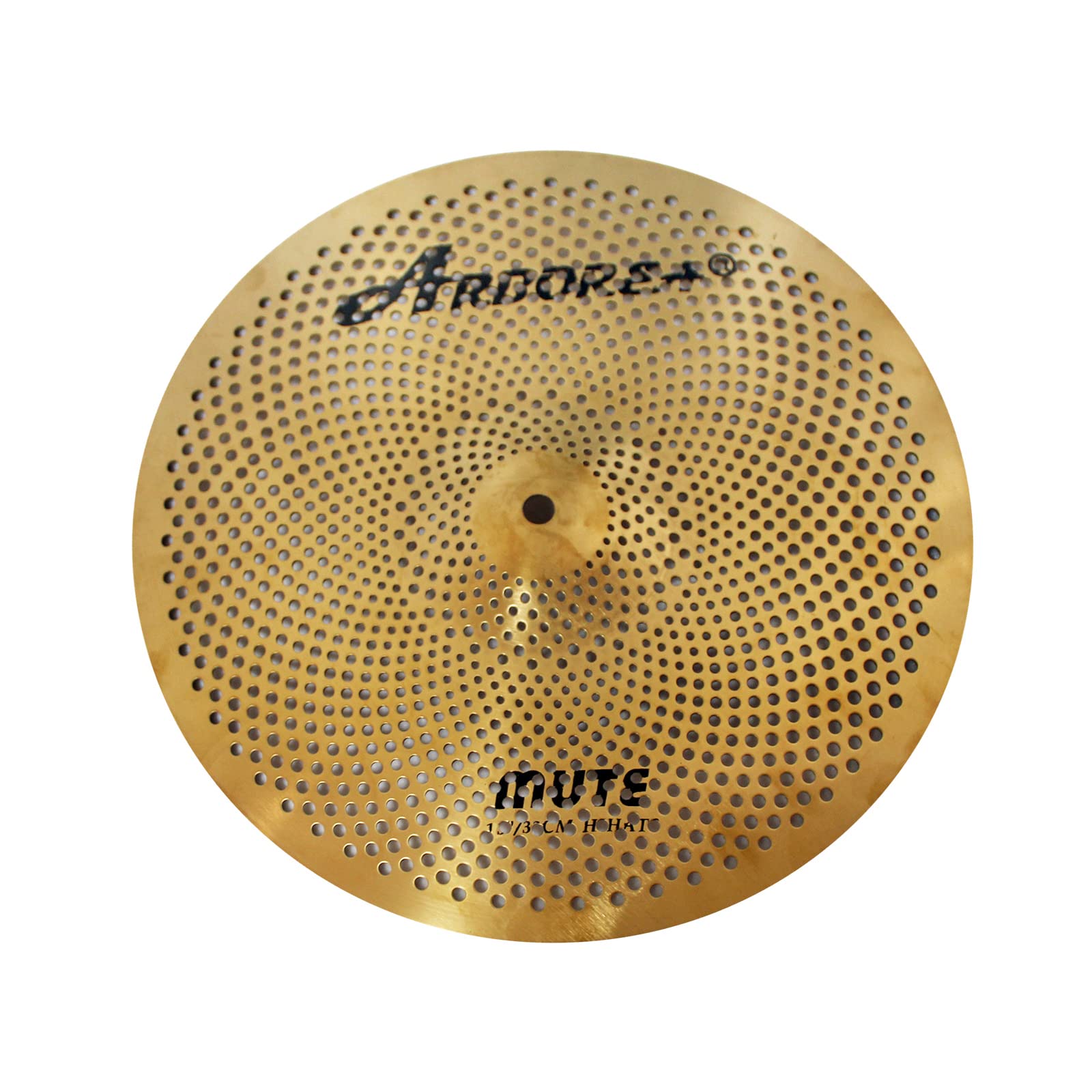 Arborea Low Volume 13   Hi Hats Cymbal Golden Practice Mute Cymbal For Drum Set