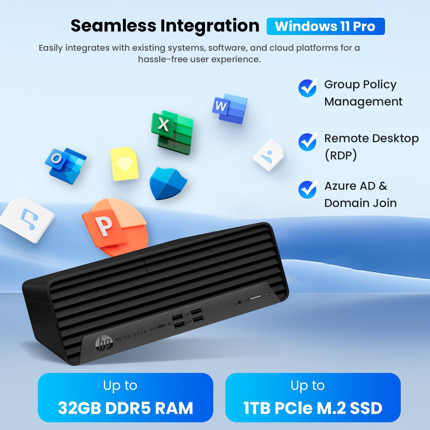 Hp Elite 600 Small Form Factor Business Desktop | 13Th Gen Intel 14-Core I5-13500 | 16Gb Ddr5 | 512Gb Ssd | Hdmi | Dp | Wi-Fi |