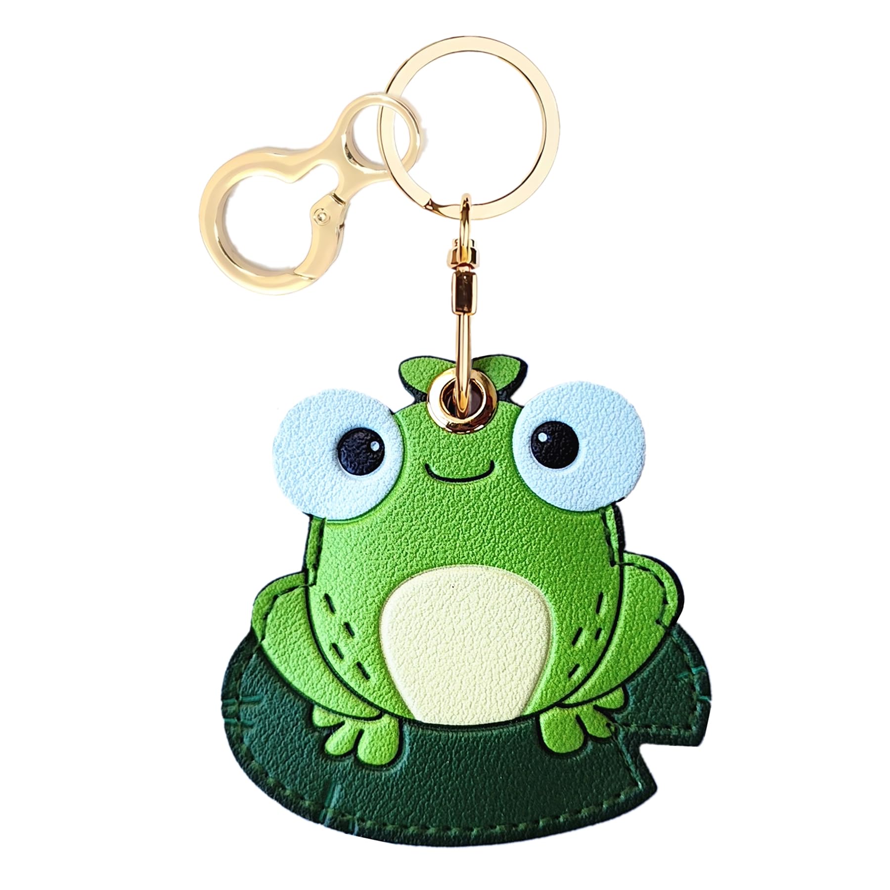 Leather Keychain Holder Case Compatible With Apple Airtag, Cute Protective Air Tag Cover With Keychain Ring, Anti Scratch Finder