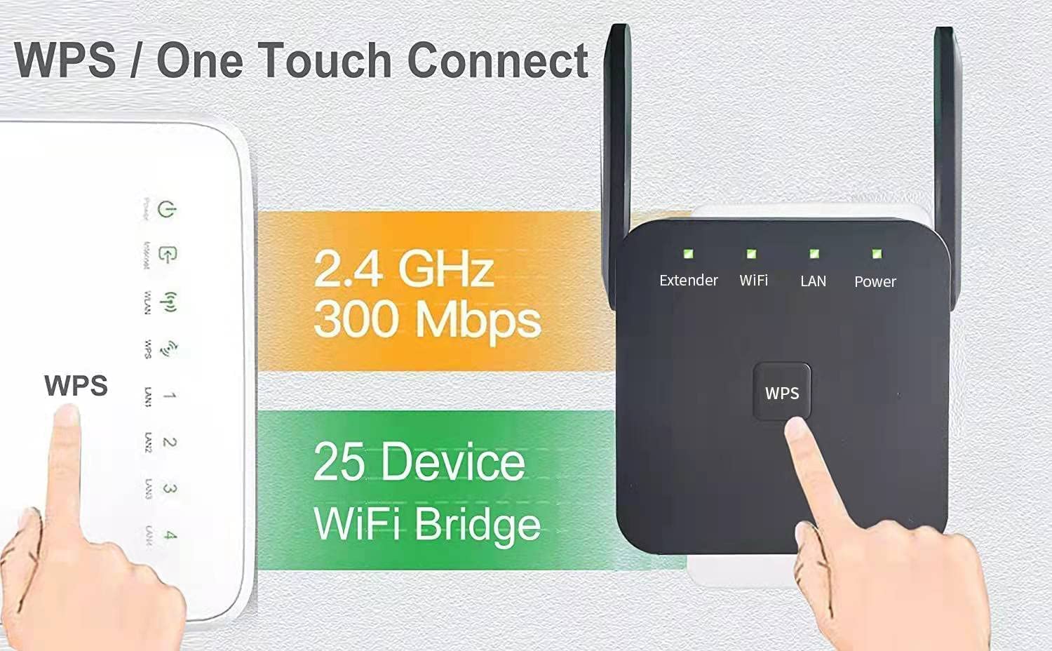 2024 Newest Wifi Extender, Wifi Repeater, Wifi Booster, Covers Up To 8640 Sq.Ft And 60 Devices, Internet Booster   With Ethernet