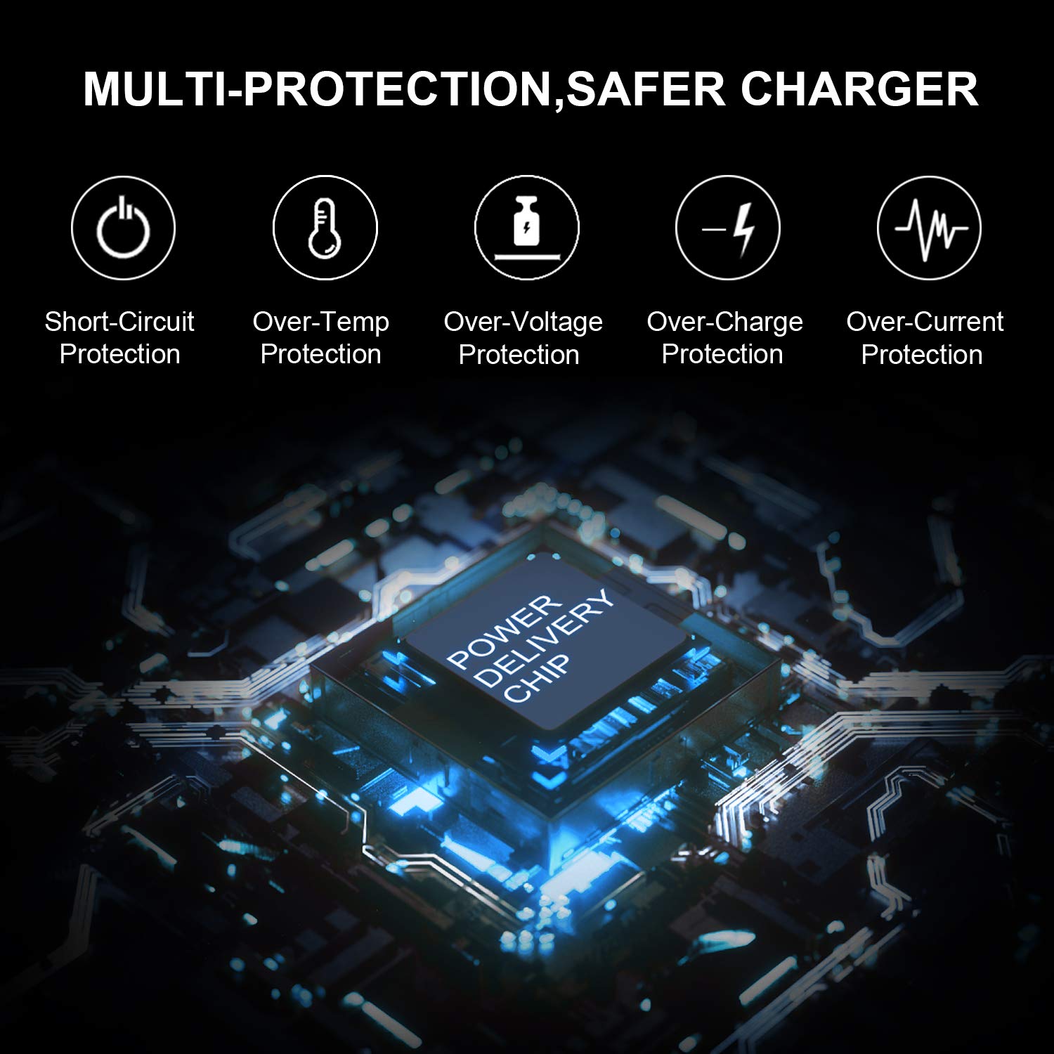 Charger For Hp Laptop Computer 65W 45W Smart Blue Tip Power Adapter