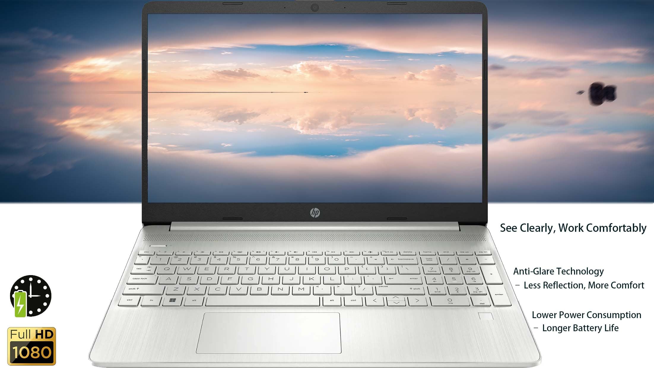 Hp 250 G9 Laptop | 15.6'' Fhd Display | Intel Celeron N4500 | School & Business Laptop | Integrated Intel Uhd Graphics | Long Ba