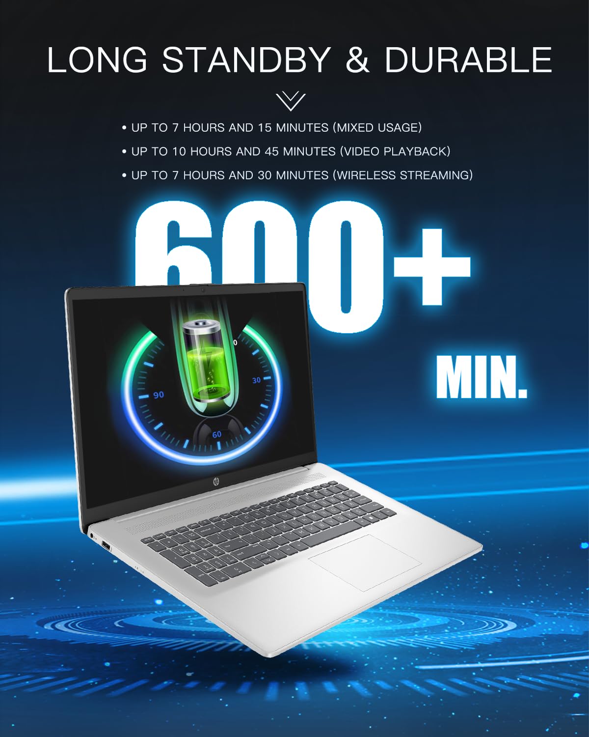 Hp Premium 17.3-Inch Touchscreen Laptop - W/Office Lifetime & Cd/Dvd Drive, Hd+ Brightview Display, Intel 7 150U(Up To 5.4Ghz) B