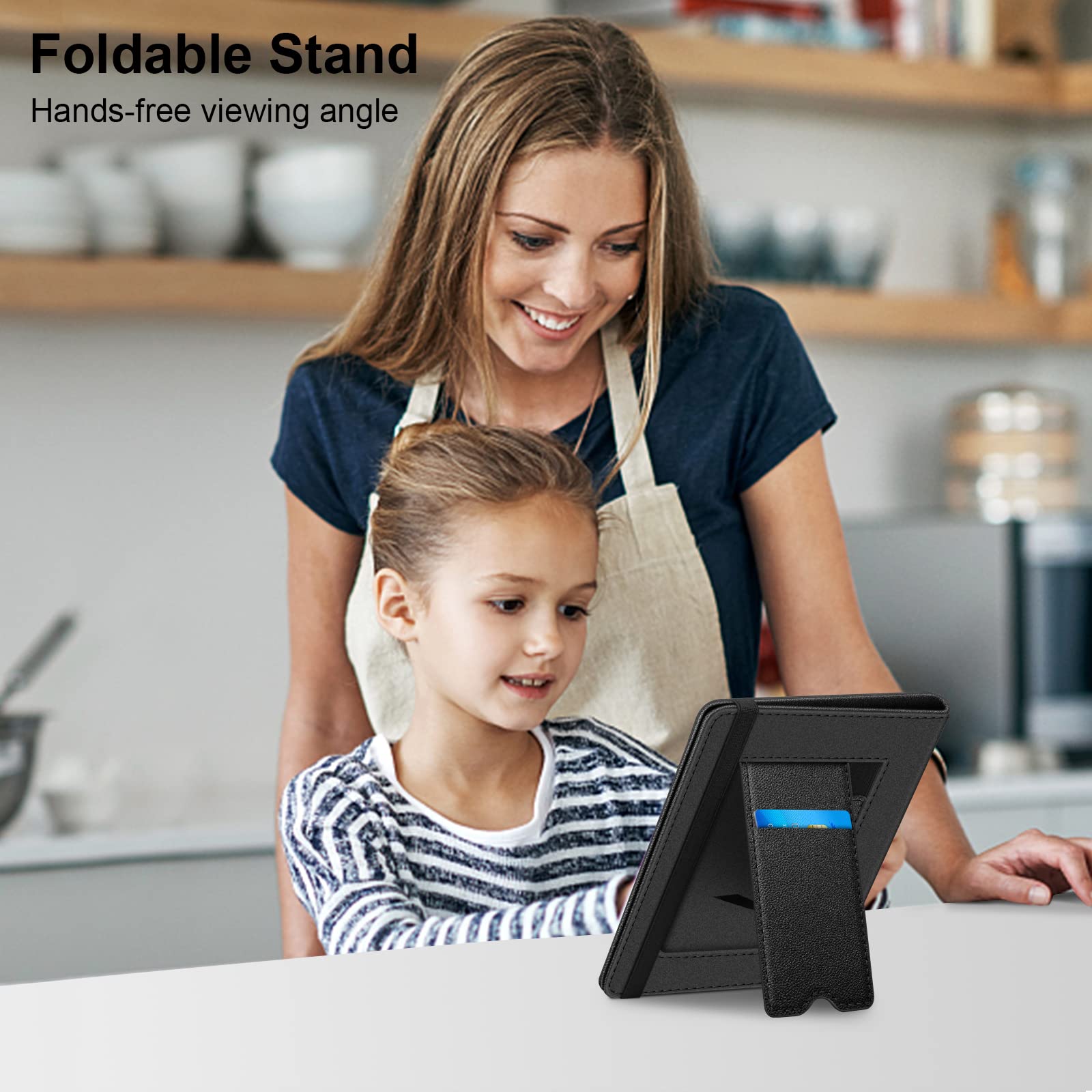 Fintie Universal Case For 6-7 Inch Tablet Ereader - Premium Pu Leather Sleeve Stand Cover With Card Slot & Hand Strap For 6, 6.8