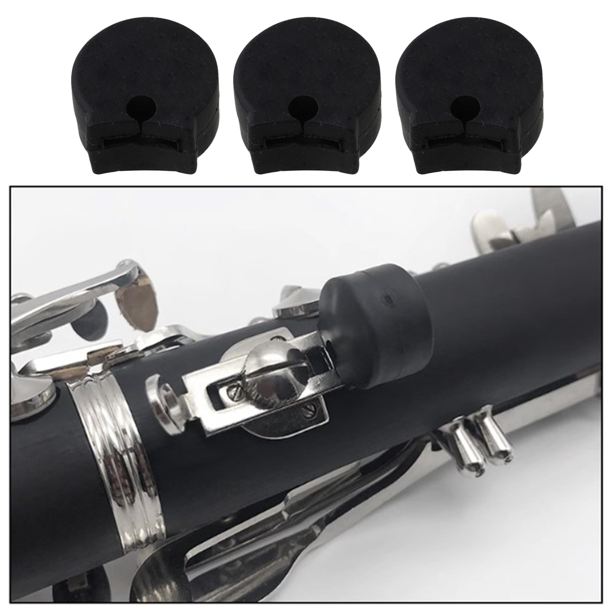 Bqlzr Clarinet Thumb Rest Cushion Comfortable Rubber Clarinet Thumb Pad Clarinet Finger Pad Fit For Most Clarinet Pack Of
