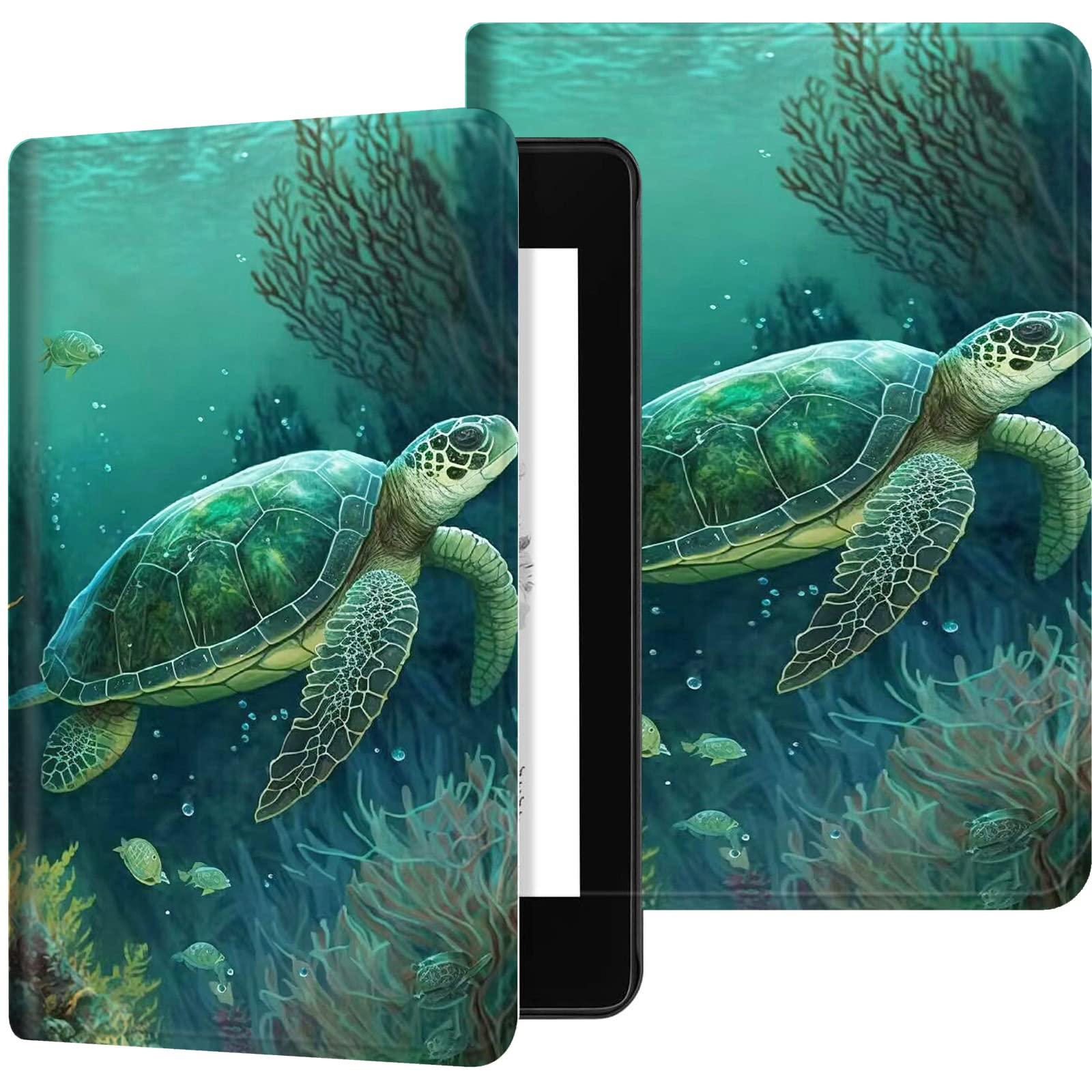 Case for 6.8 Kindle Paperwhite (11th Generation 2024/2023/2021) & Signature Edition, PU Leather Adjustable Stand Kindle Cover, w