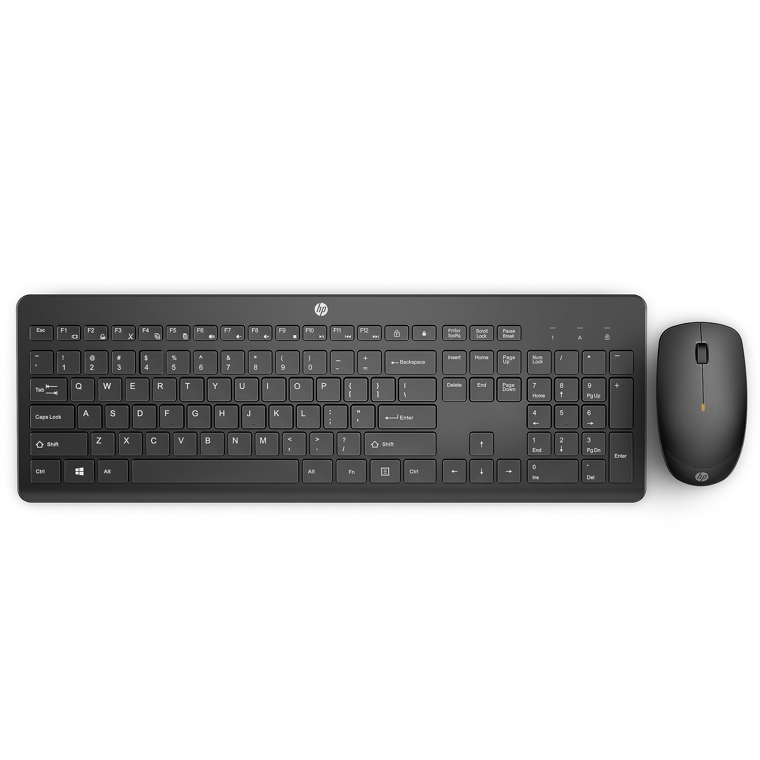 HP 230 Wireless Mouse and Keyboard Combo - 2.4GHz Wireless Connection - Long Battery Life - Durable & Low-Noise Design - Windows