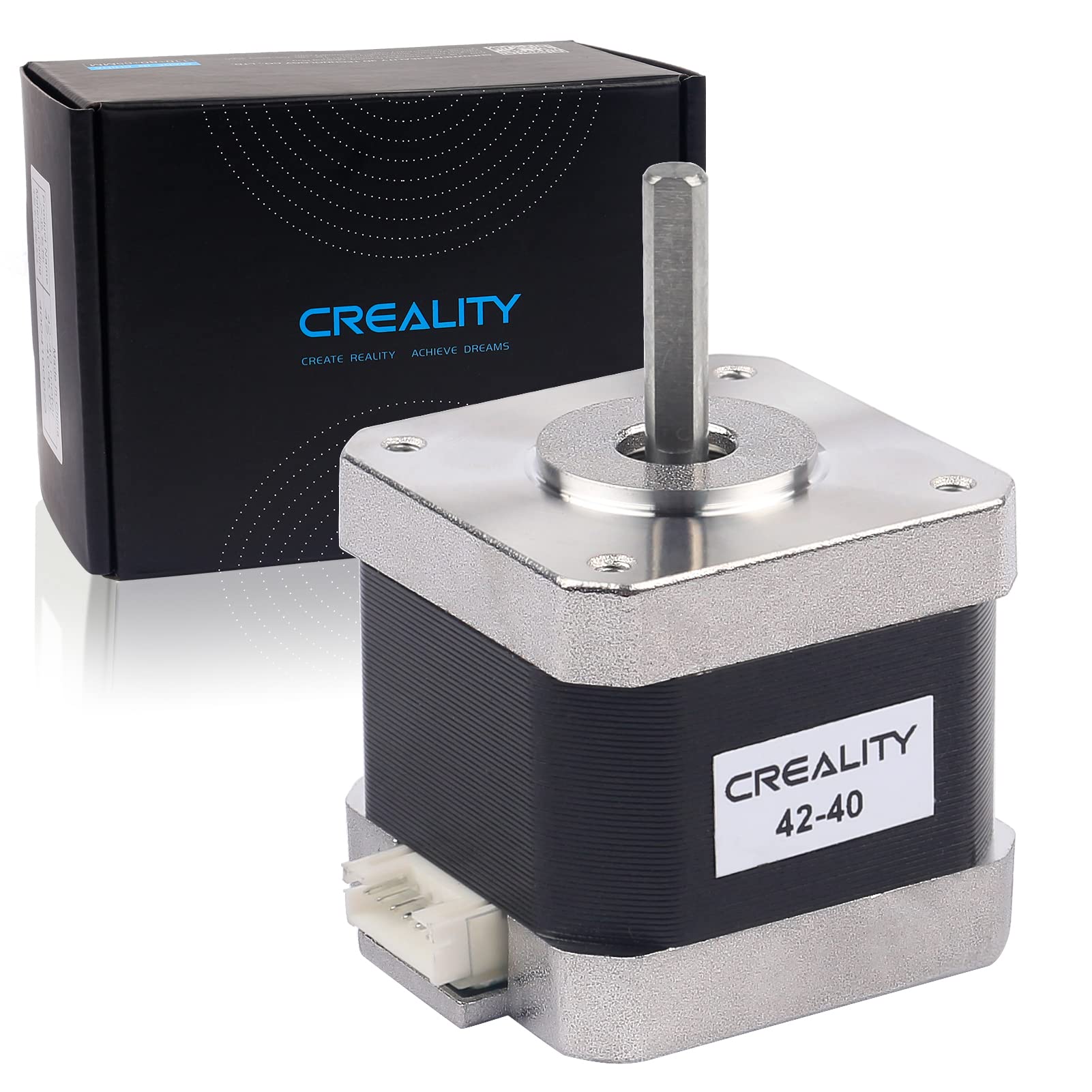 Enomaker 42-40 Stepper Motor For Creality Cr-10 X/Y-Axis Stepping Motor 2 Phase 1A 1.8 Degree 0.4N.M Compatible For E Axis Extruder Motor For Cr-10 Series And Ender 3 Series(D-Shape) -Like New