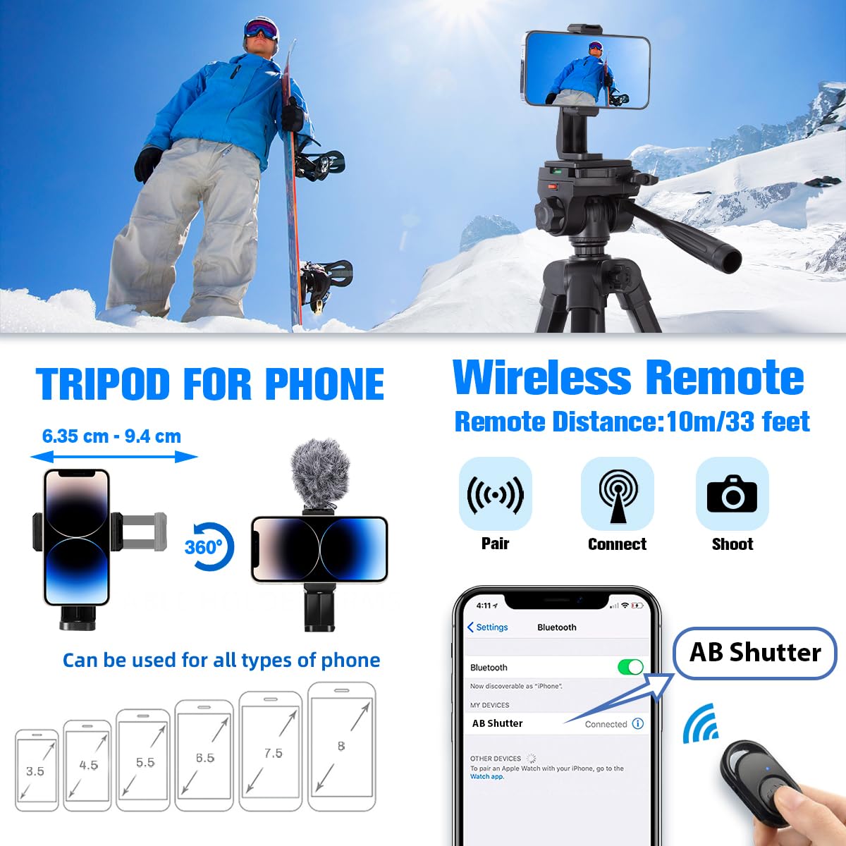 Camera Tripod, 74'' Dslr Camera Tripod With 2 Qr Plates For Sony/Nikon/Canon, Lightweight Video Tripod Stand For Travelling, Pho