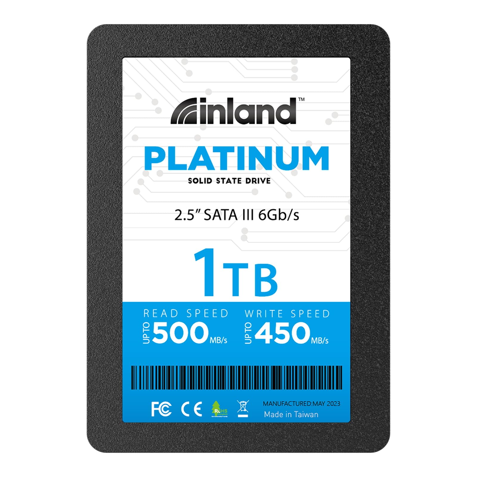 Inland Platinum 1Tb Ssd Sata Iii 6Gb/S 2.5inch 7Mm Tlc 3D Nand Internal Solid State Drive (1Tb)