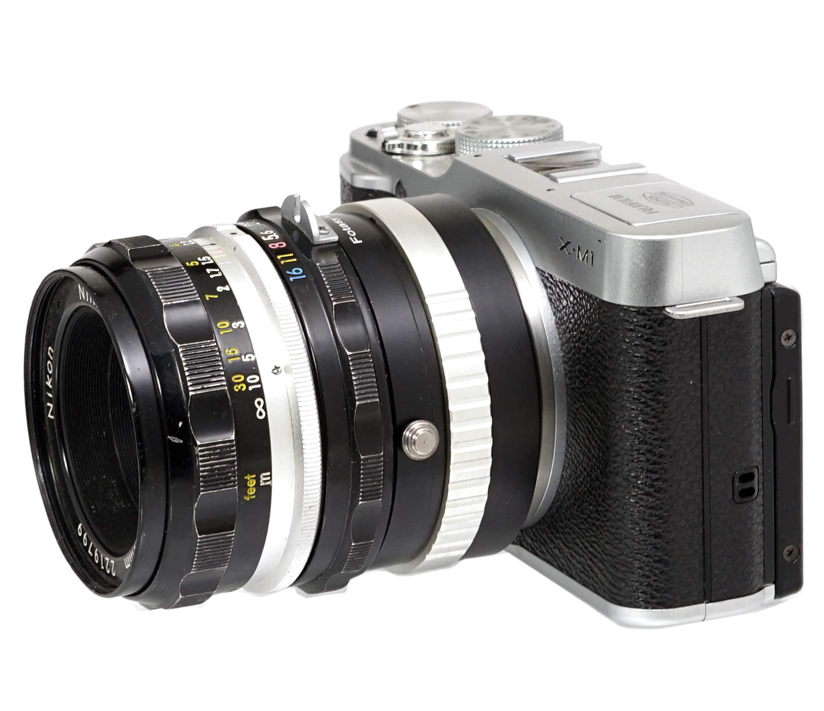 Fotasy Copper Nk G Afs Lens To Fuji X Lens Adapter, Nikkor F To X Mount Adapter, Compatible With Fujifilm X-Pro1 X-Pro2 X-Pro3 X