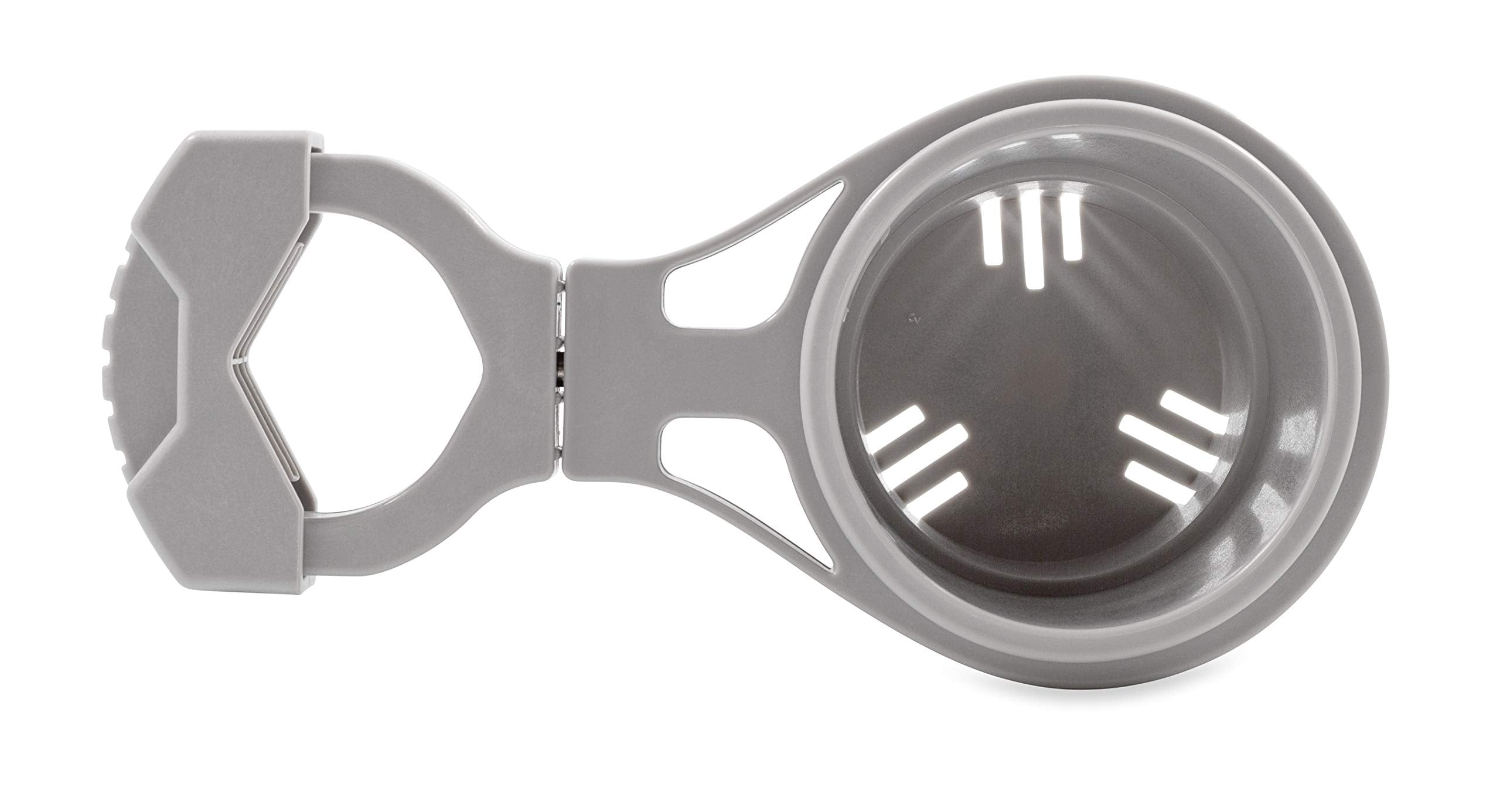 Camco Small Clamp Mounted Cup Holder-Provides A Secure Location For Your Beverage-Mountable For Up To 1-1/4-Inch Rail-Gray (5309,WBAUVB07ZR1835F