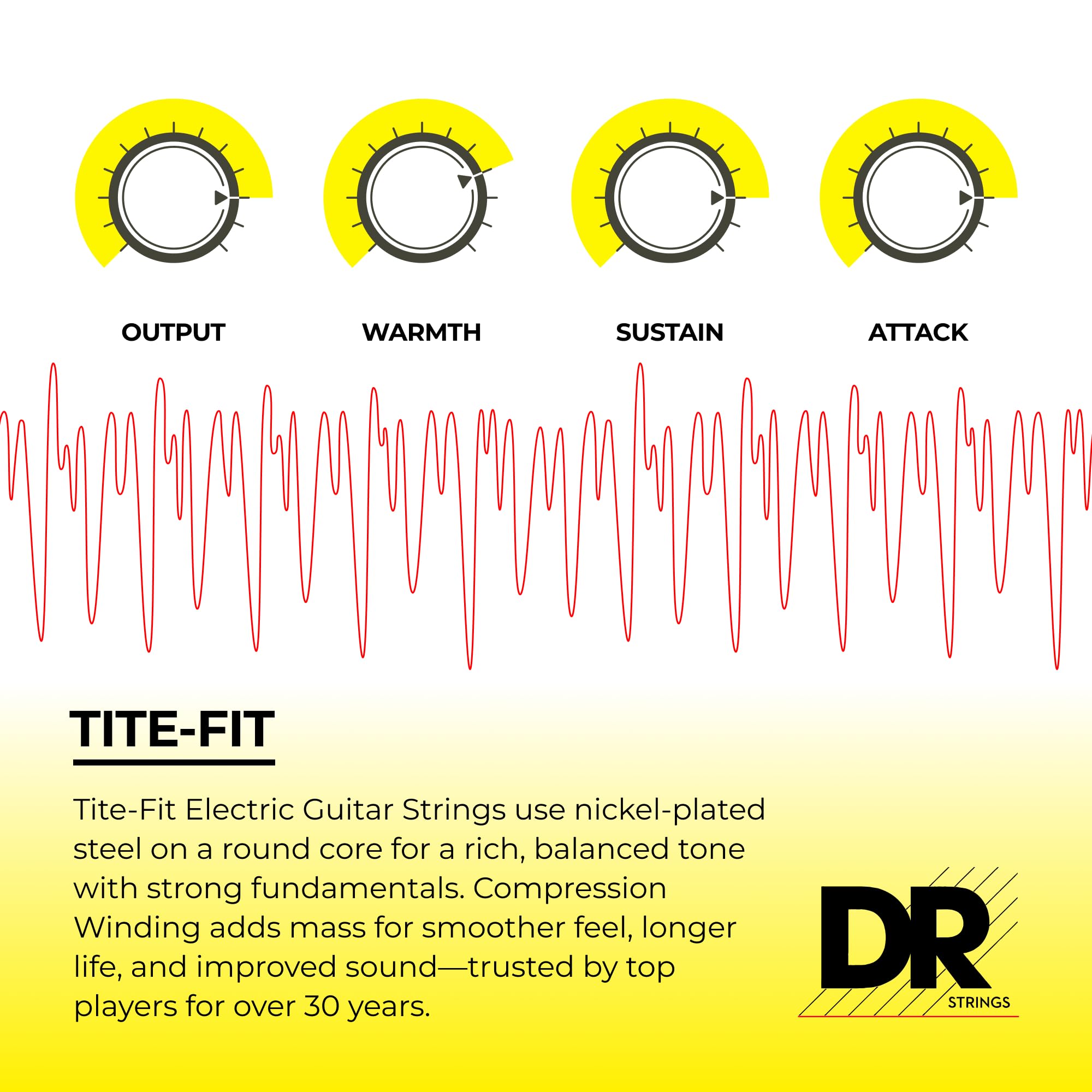 Dr Strings Tite Fit Electric Round Core 9 46