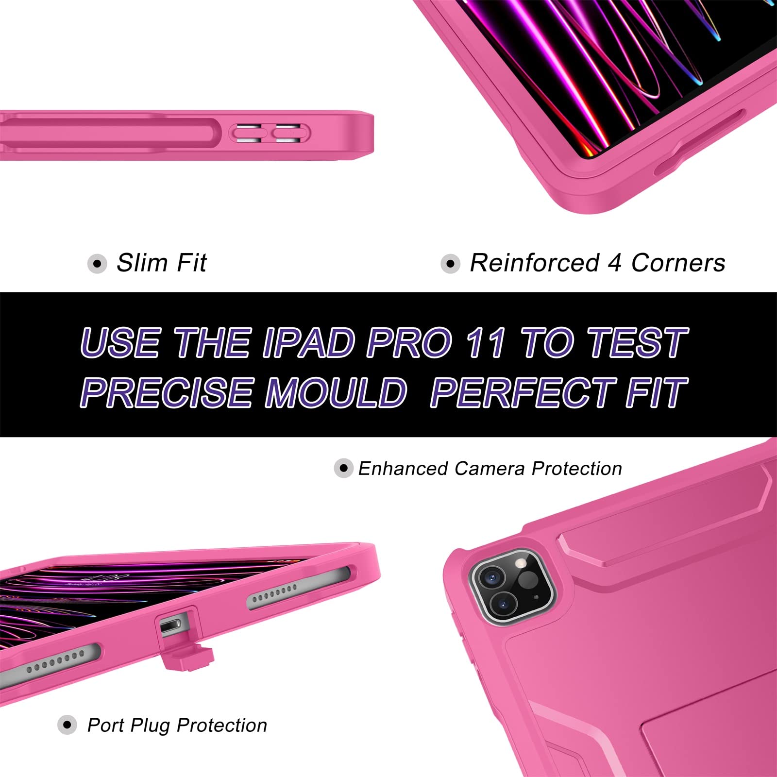 Soke Case For Ipad Pro 11 Inch 2022/2021/2020/2018/Ipad Air 5Th/4Th Generation,Built In Screen Protector   Support 2Nd Apple Pen