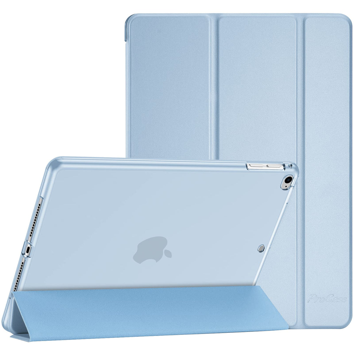 Procase Smart Case For Ipad 9.7 Inch Ipad 6Th 5Th Generation Cases, Ipad Air 2, Ipad Air Case, Slim Soft Tpu Cover Stand Smart Case For Ipad 9.7 2018 2017 Model Ipad Air 2 Air 1  Skyblue