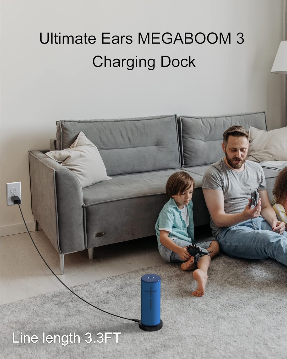 Fgieu Charging Dock Compatible With Ultimate Ears Boom 3, Megaboom 3, Blast & Megablast Portable Waterproof Speaker. (Charging P