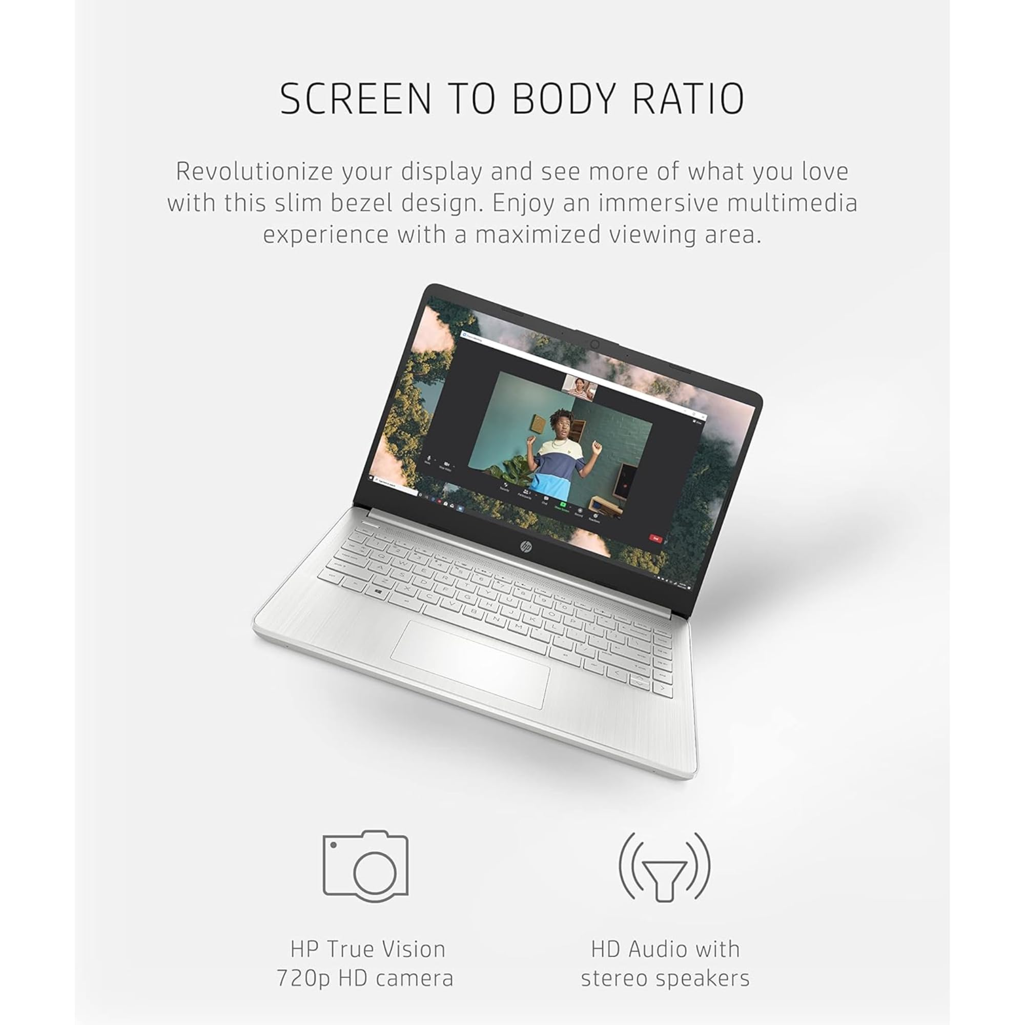 Hp 14-Inch Laptop | Thin, Lightweight, & Powerful | 16Gb Ram | 512Gb External Storage | 128Gb Storage Onboard | Free Microsoft 3