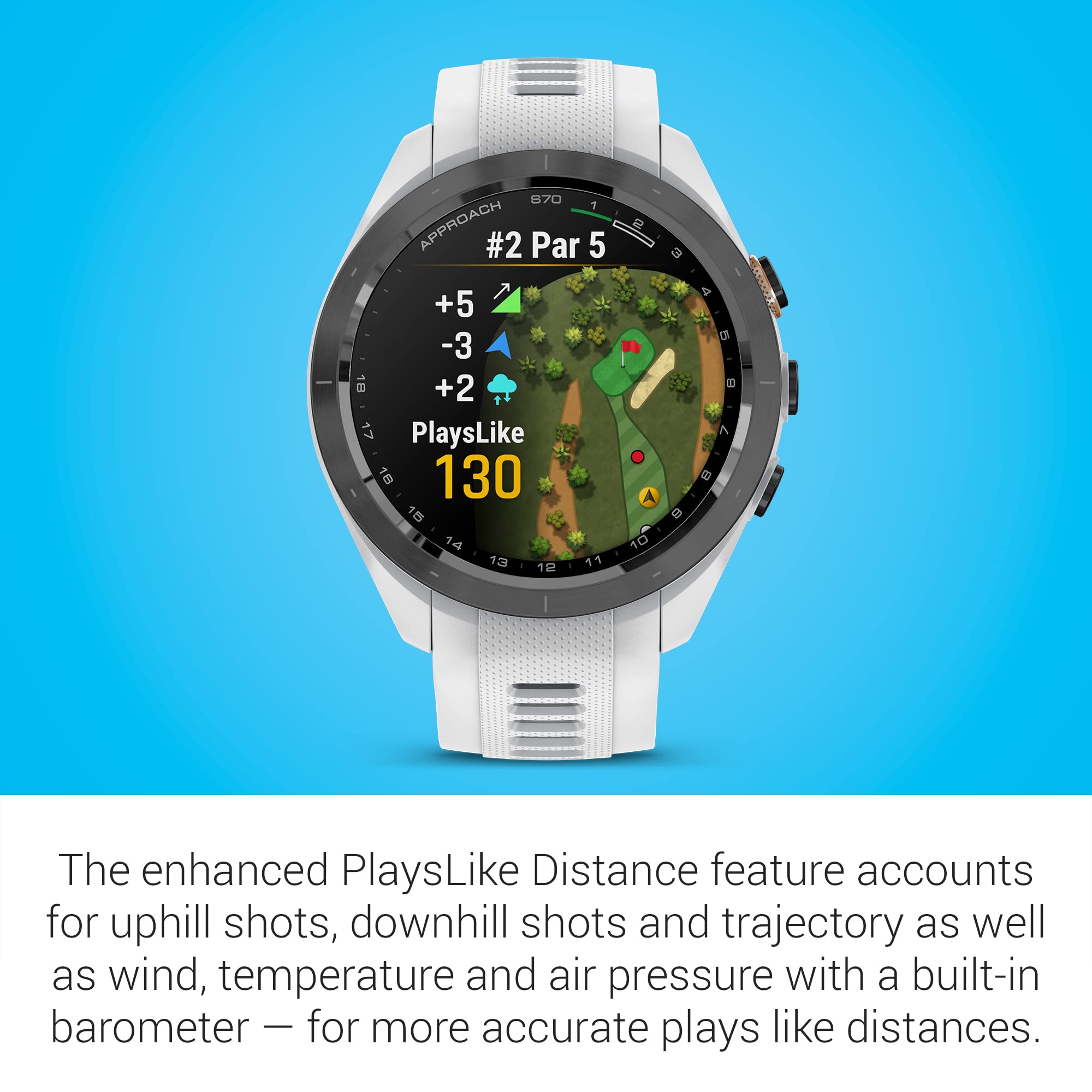 Garmin Approach S70, 42Mm, Premium Gps Golf Watch, White