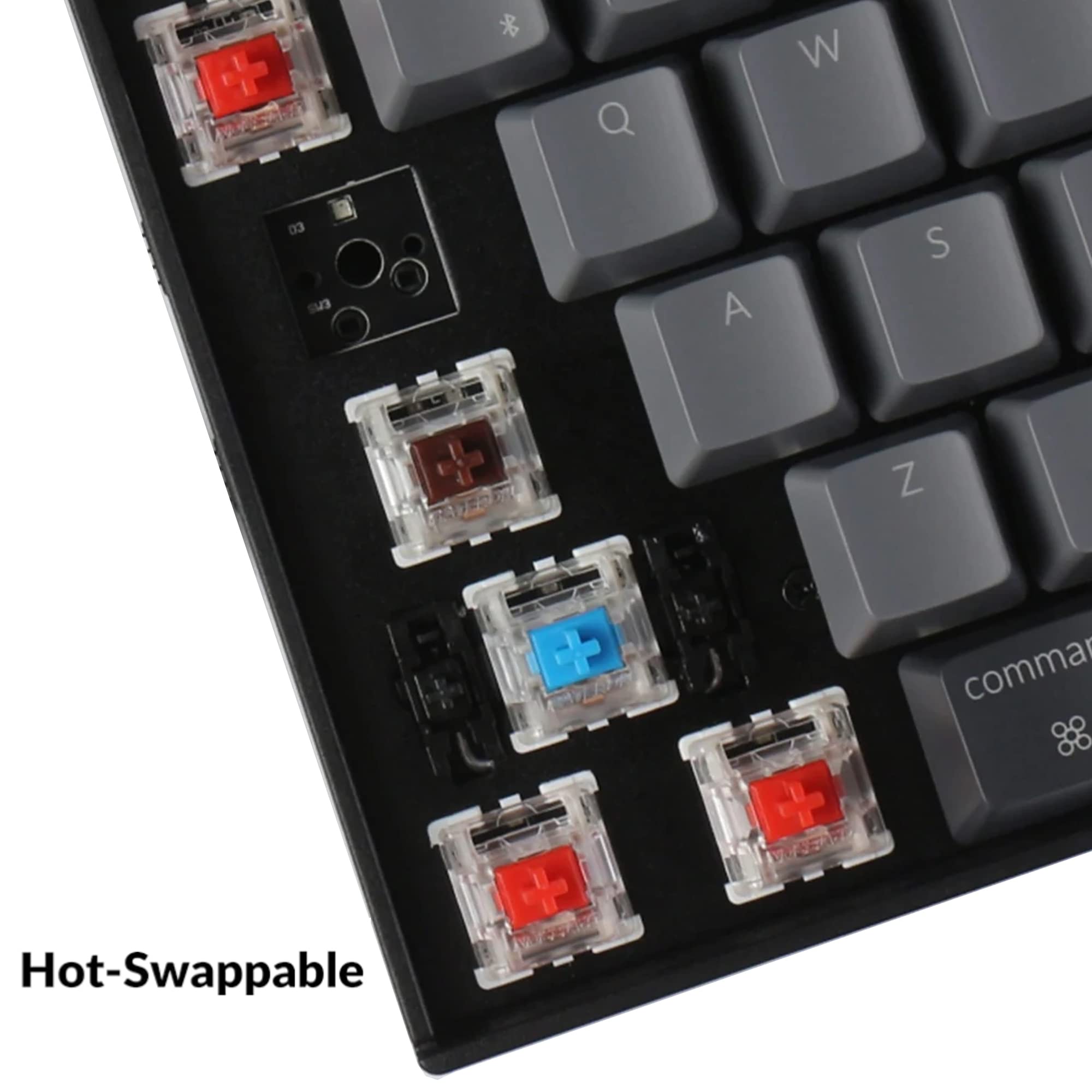 Keychron K10 Wireless Mechanical Gaming Keyboard, Hot Swappable 104 Keys Full Size Gateron G Pro Brown Switch, White Led Backlig