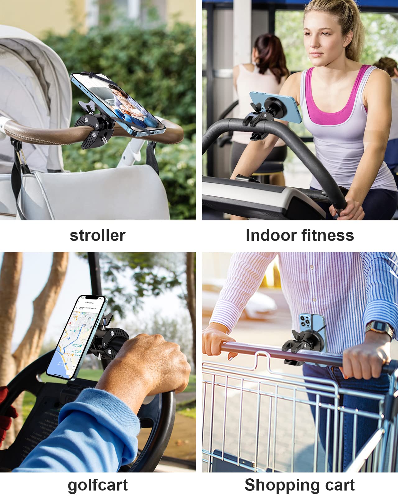 Ewa Bike Phone Holder, Motorcycle Phone Mount Magnetic Bicycle Handlebar Cell Phone Clamp Compatible With Magsafe And Iphone 15