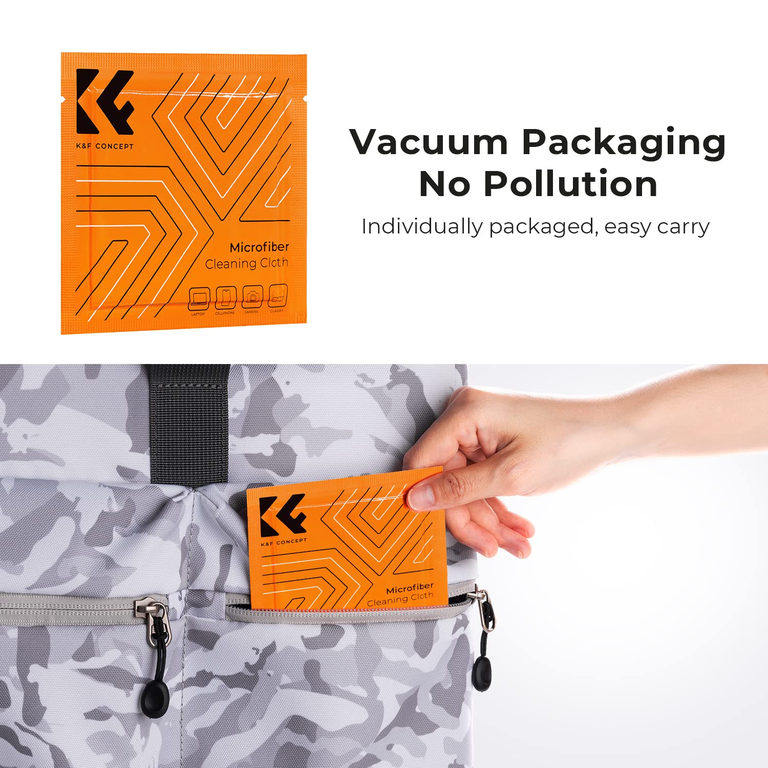 K&F Concept 4 In 1 Camera Lens Cleaning Kit With Lens Cleaning Pen, Camera Air Blower, Microfiber Cleaning Cloth, Lens Cleaner K