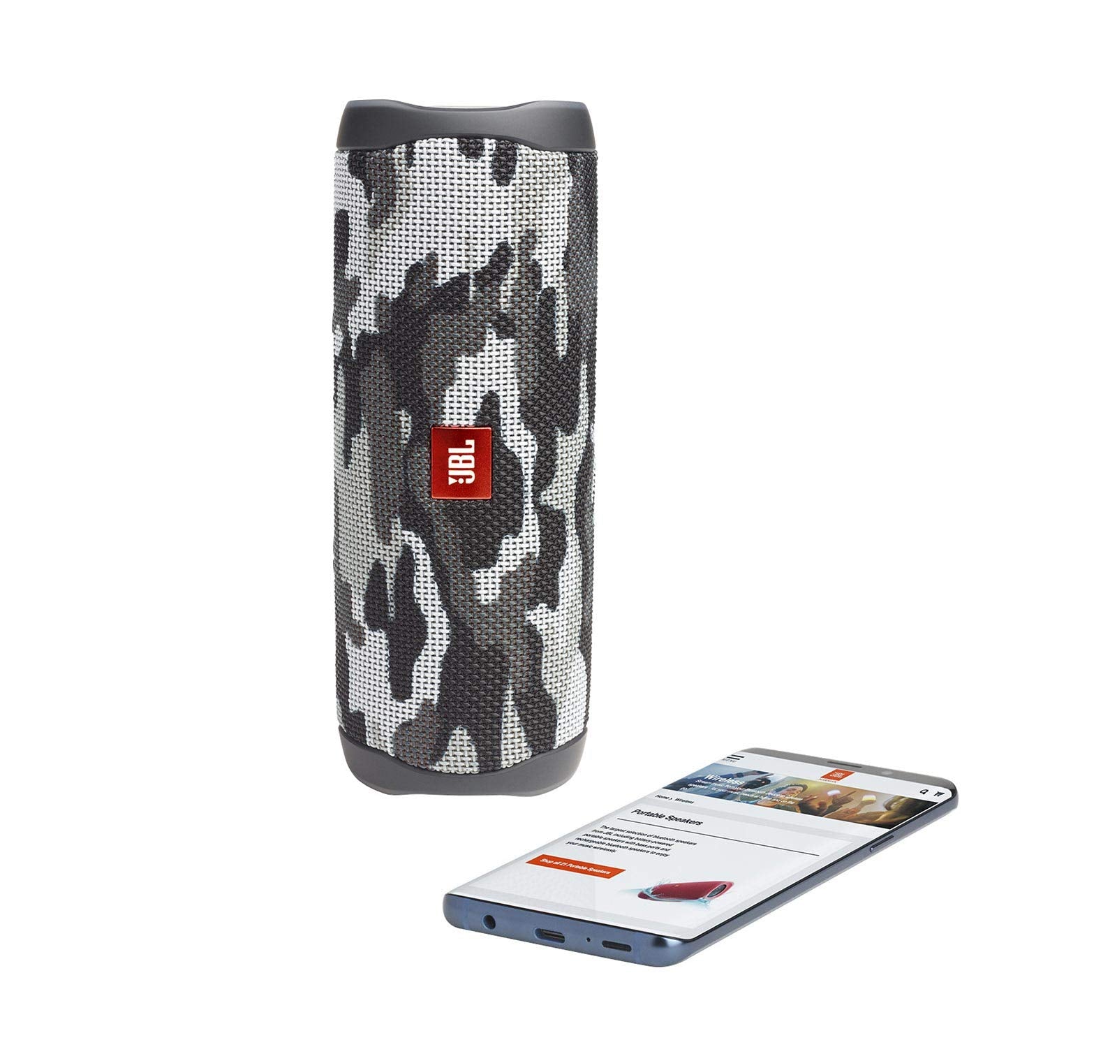 Jbl Flip 5 Portable Waterproof Wireless Bluetooth Speaker - Black Camo