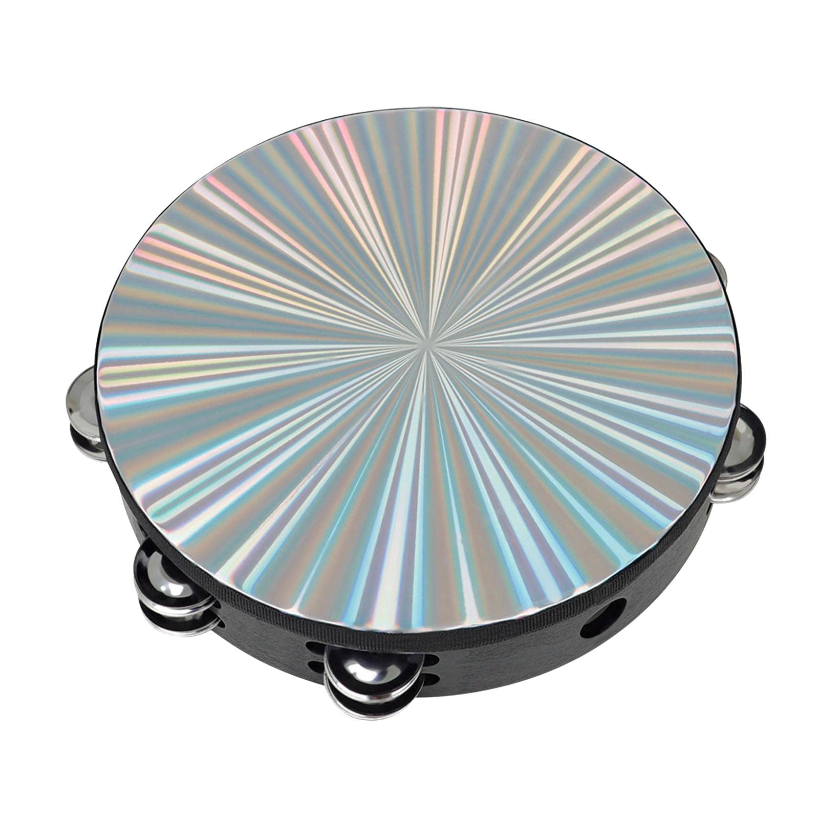 ECOMISTIQ New 10 Reflective Double Row Jingle Percussion Tambourine for Church Band|Musical Instruments & Gear| Percussion | Ha