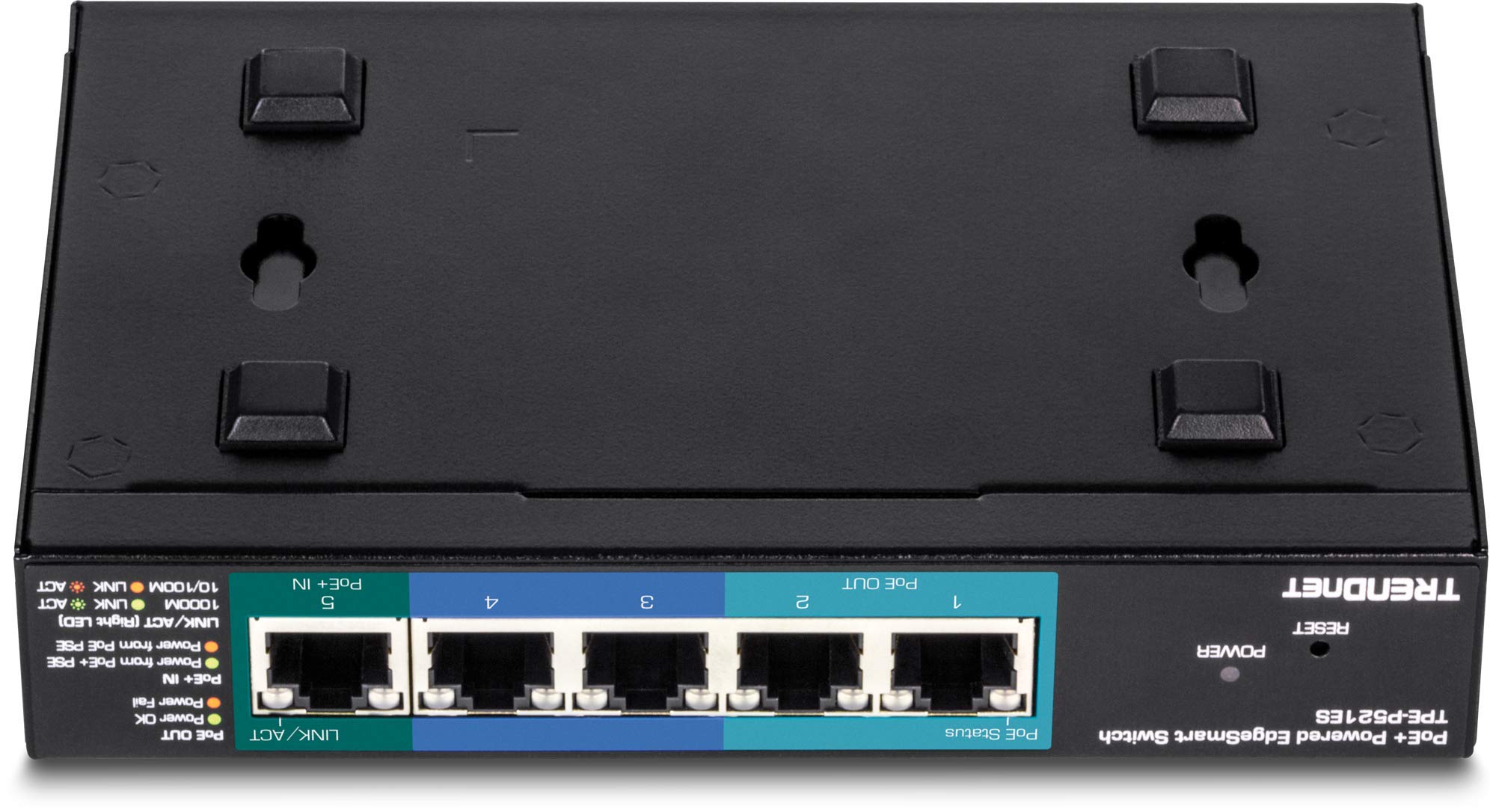Trendnet 5 Port Gigabit Poe+ Powered Edgesmart Switch With Poe Pass Through, 18W Poe Budget, 10Gbps Switching Capacity, Managed