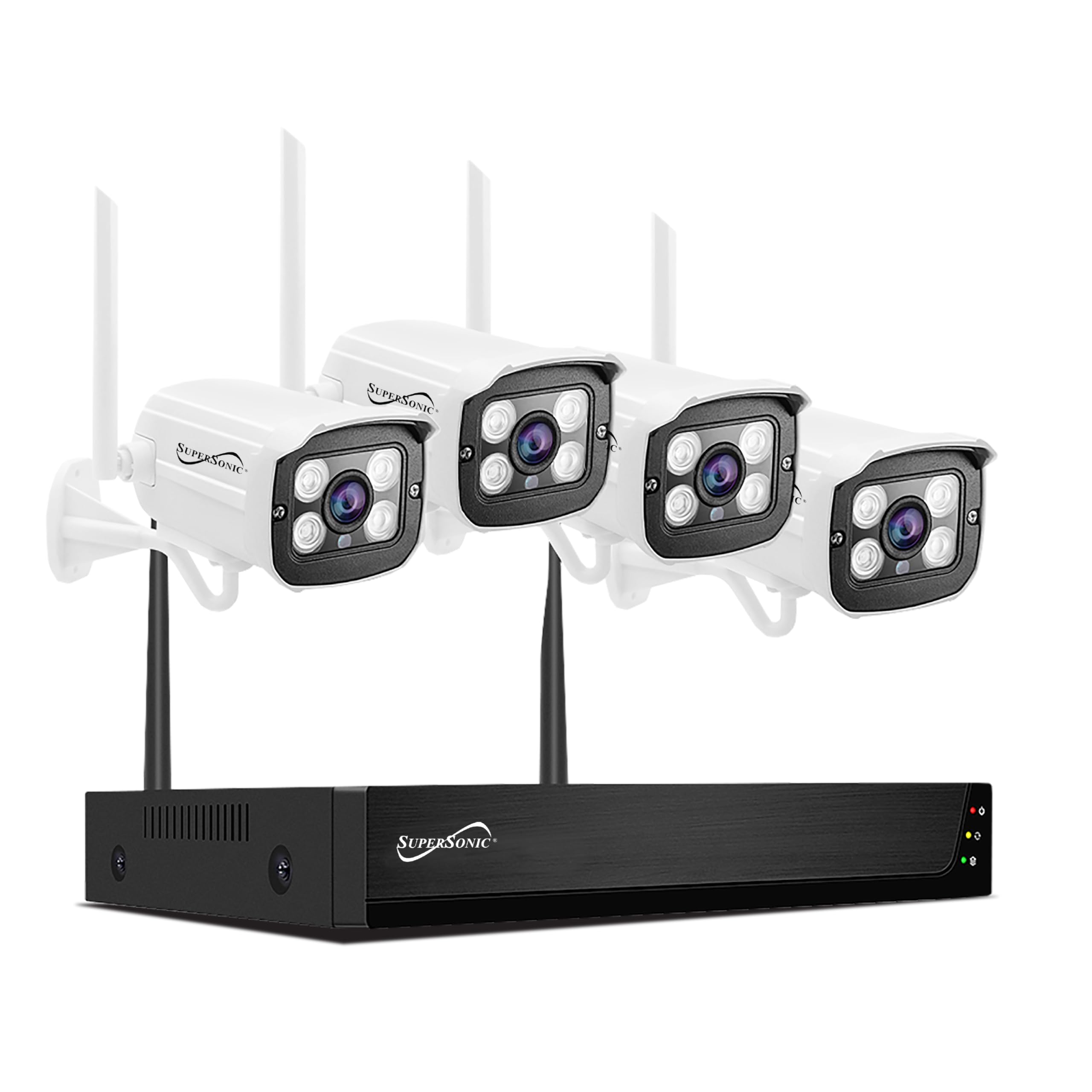 Supersonic 4 Camera Wireless Security System (Sc5004Nvr)
