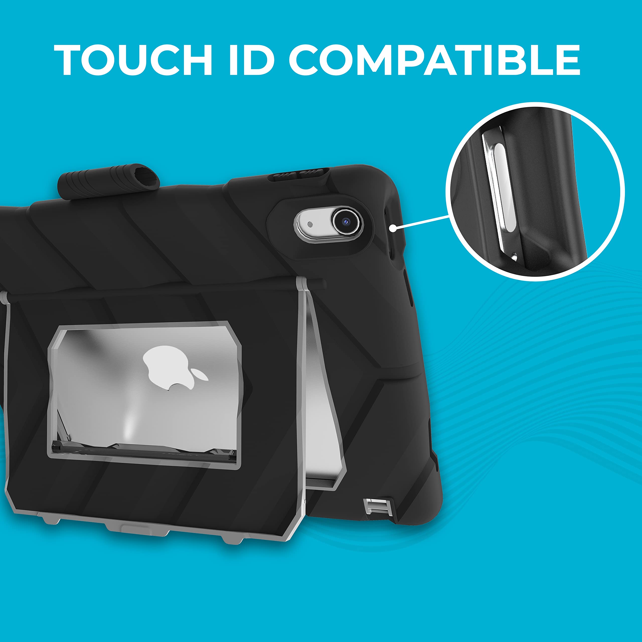 Gumdrop Hideaway Ipad Case With Stand Fits Apple Ipad 10Th Gen   Rugged, Shockproof, Reliable And Drop Tested For Kids, K 12 Students, Teachers, Classrooms And School Use   Black