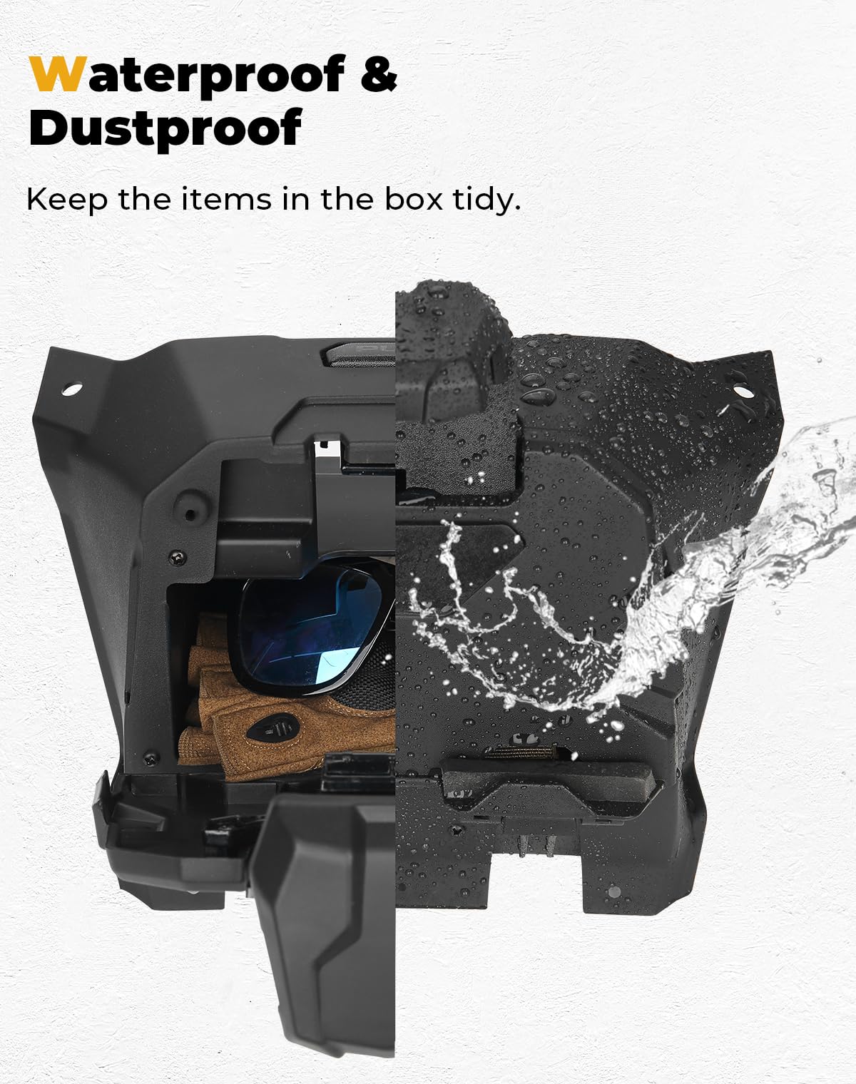 Kemimoto Pro Xp Electronic Device Mounts With Storage Box, Utv Electronic Device Holder Gps Mount Phone Tablet Mount Compatible