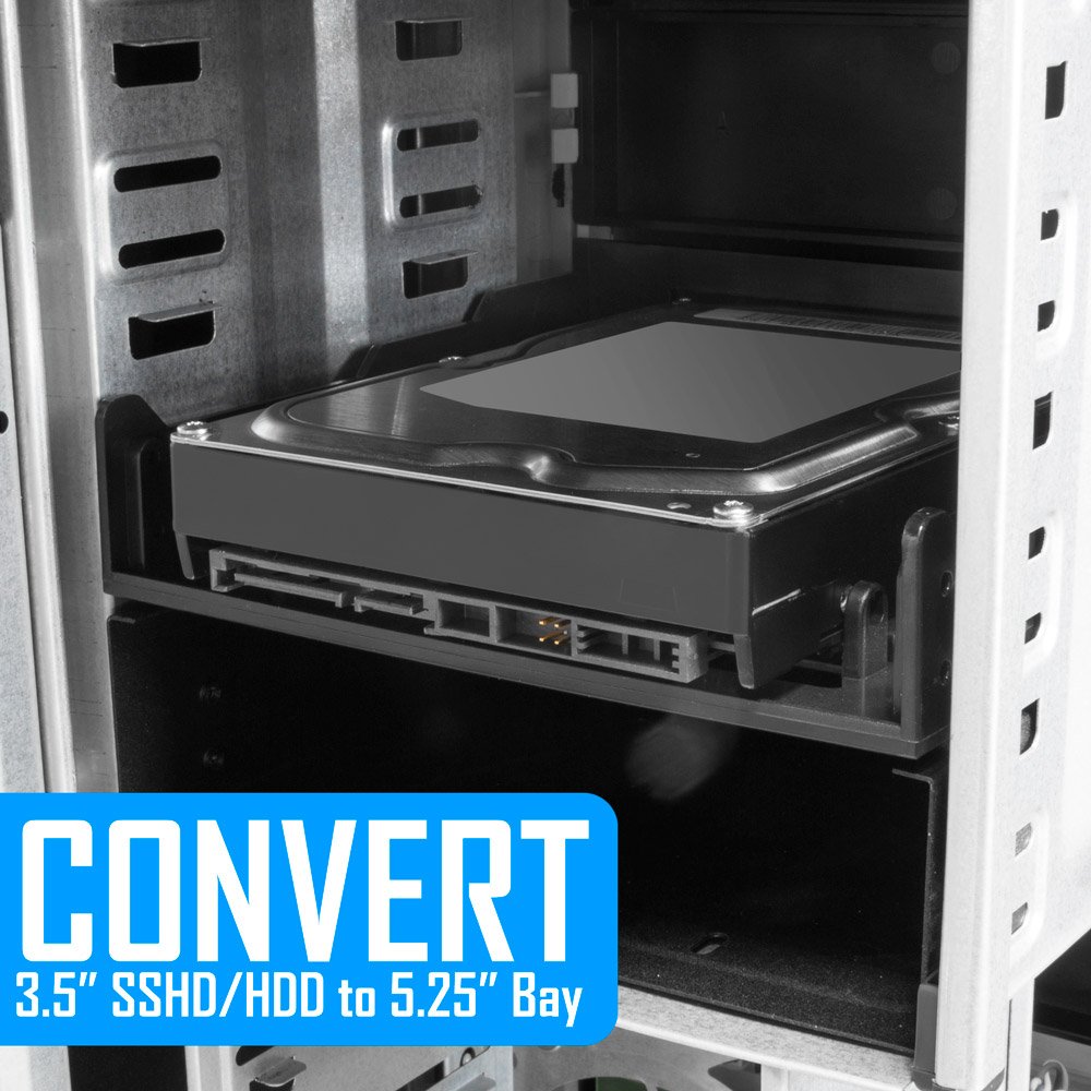 Kingwin Ssd Hard Drive Mounting Kit Internal, Convert Any 3.5    Solid State Drive/Hdd Into One 5.25 Inch Drive Bay. Mounting Sc